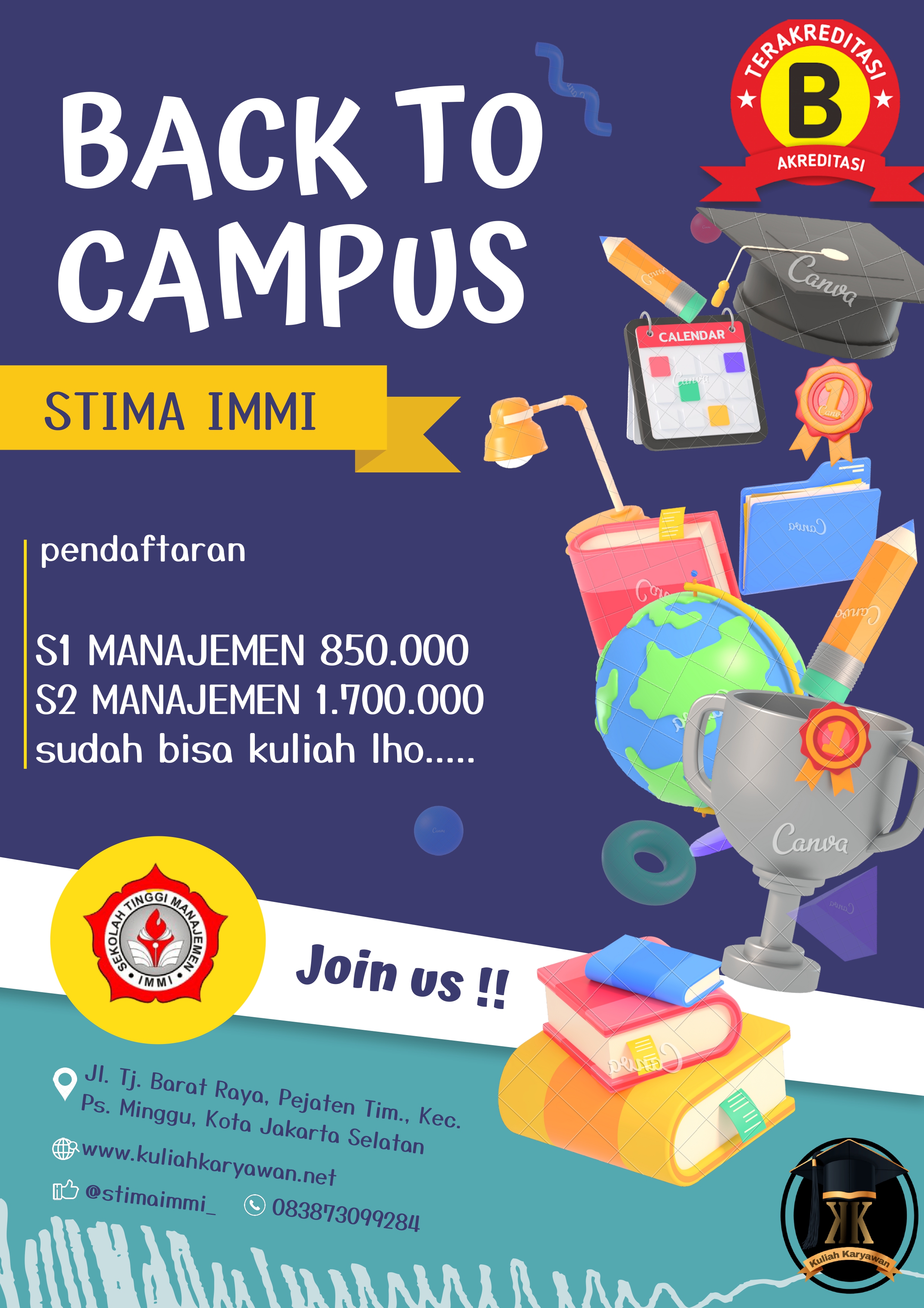 Kampus Kelas Karyawan S1 Manajemen di Daerah Tebet