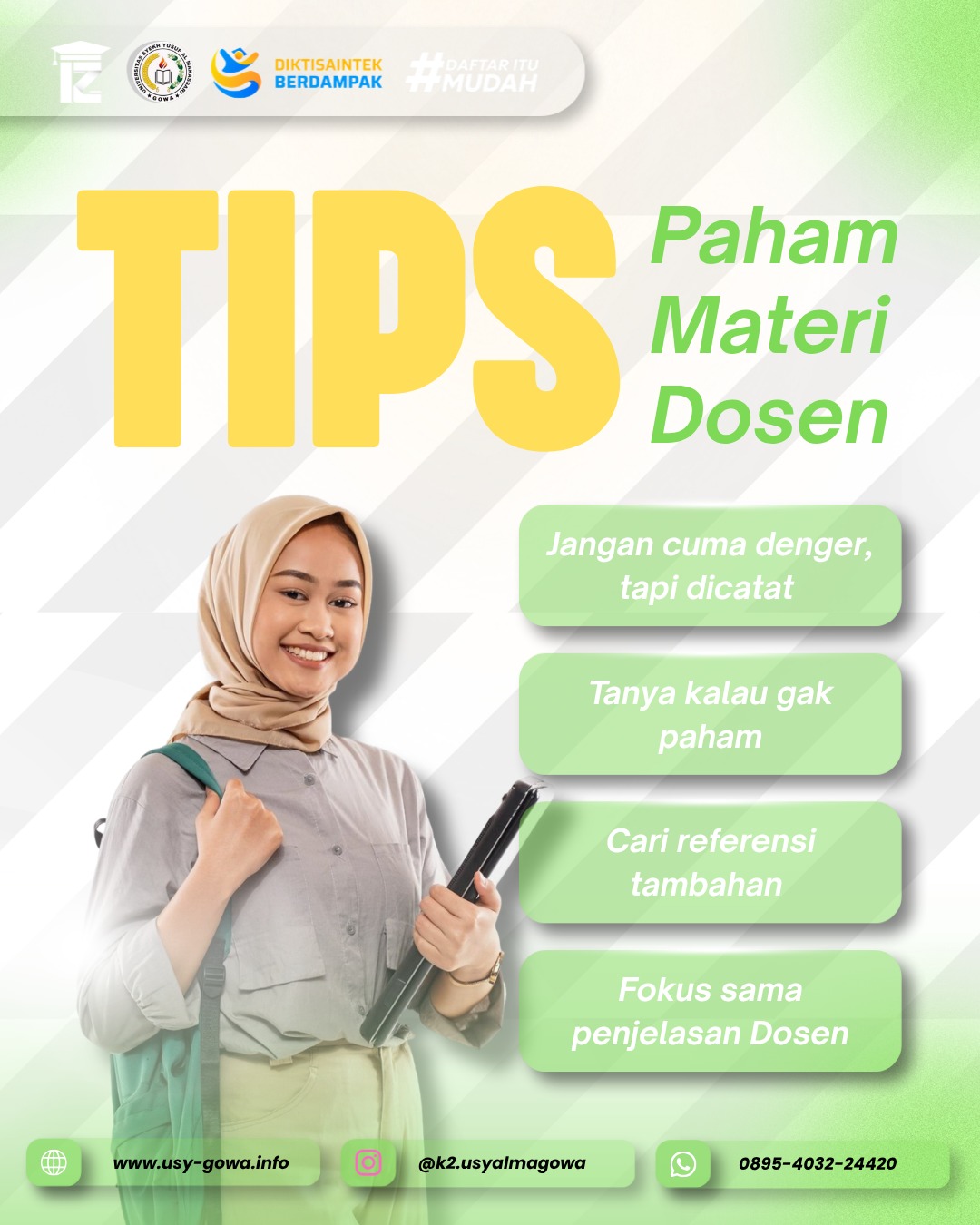 Tips Aktif Berkuliah di Universitas Syekh Yusuf Al Makassari