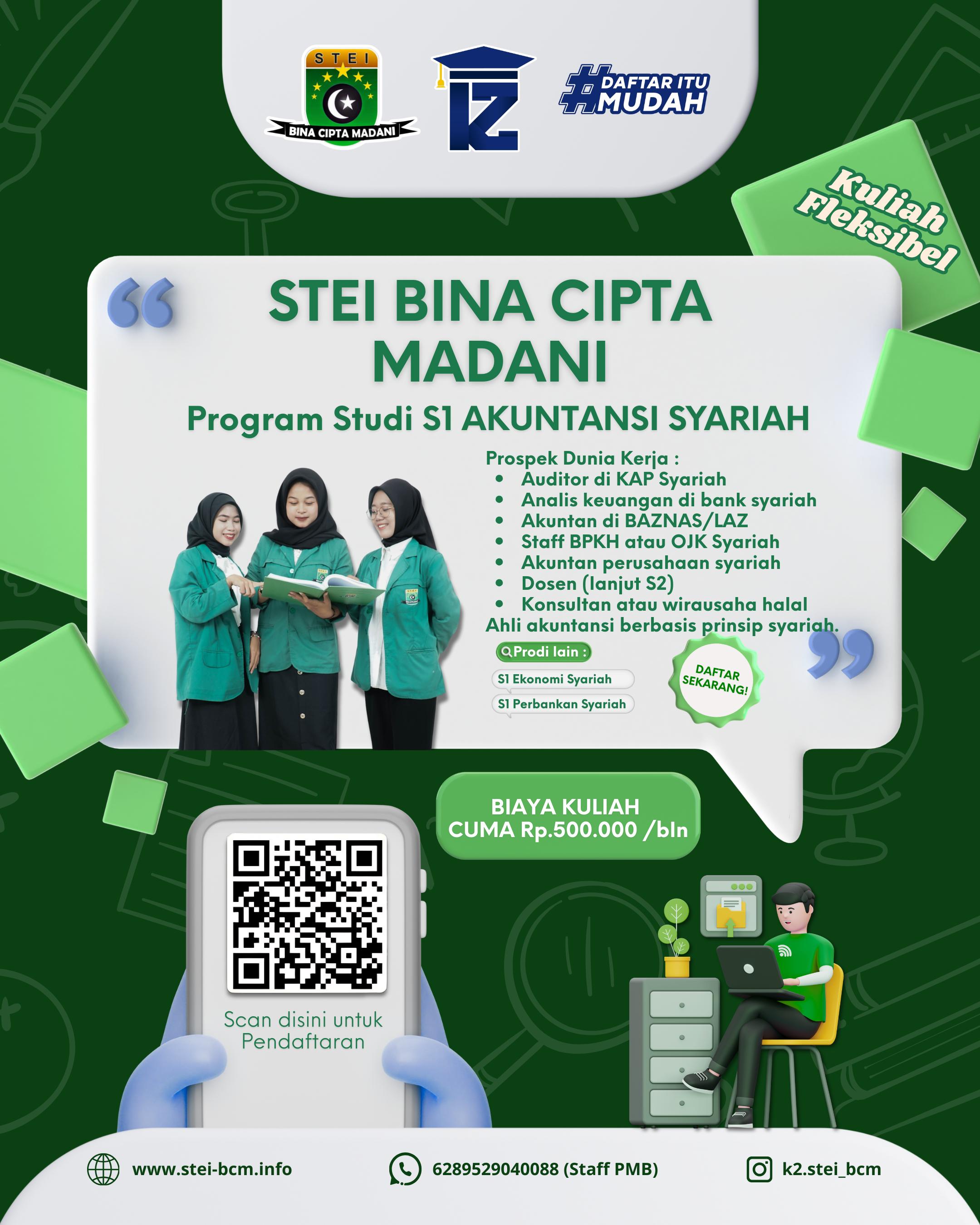 Prospek Kerja S1 AKuntasi Syariah di Kampus STEI BCM Karawang