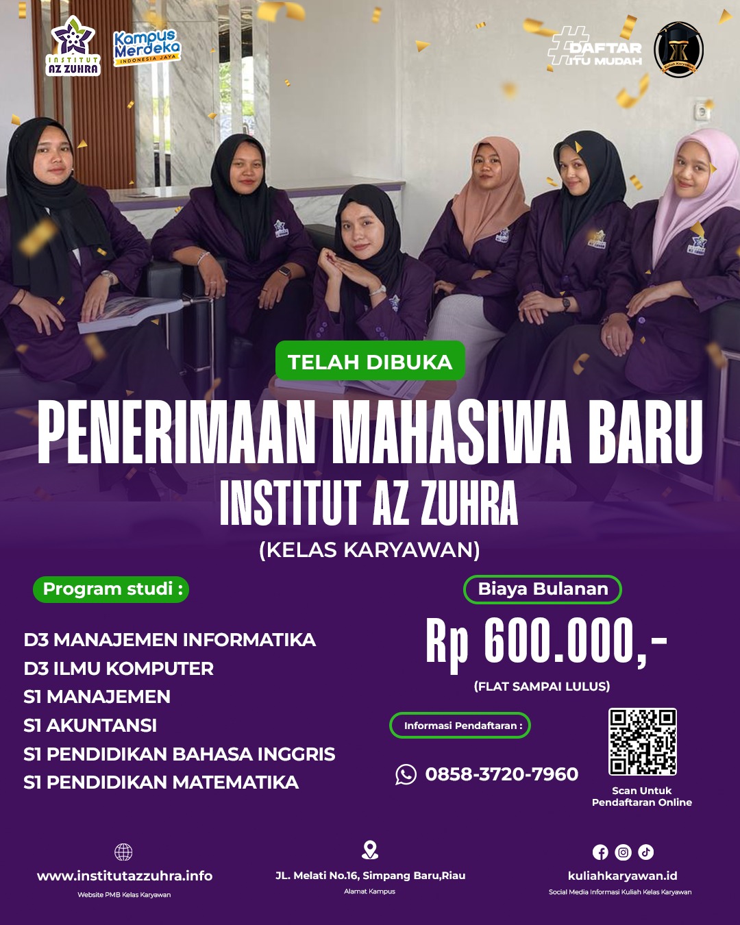 Kampus Institut Az Zuhra Kelas Karyawan Yang Ada Di Pekanbaru