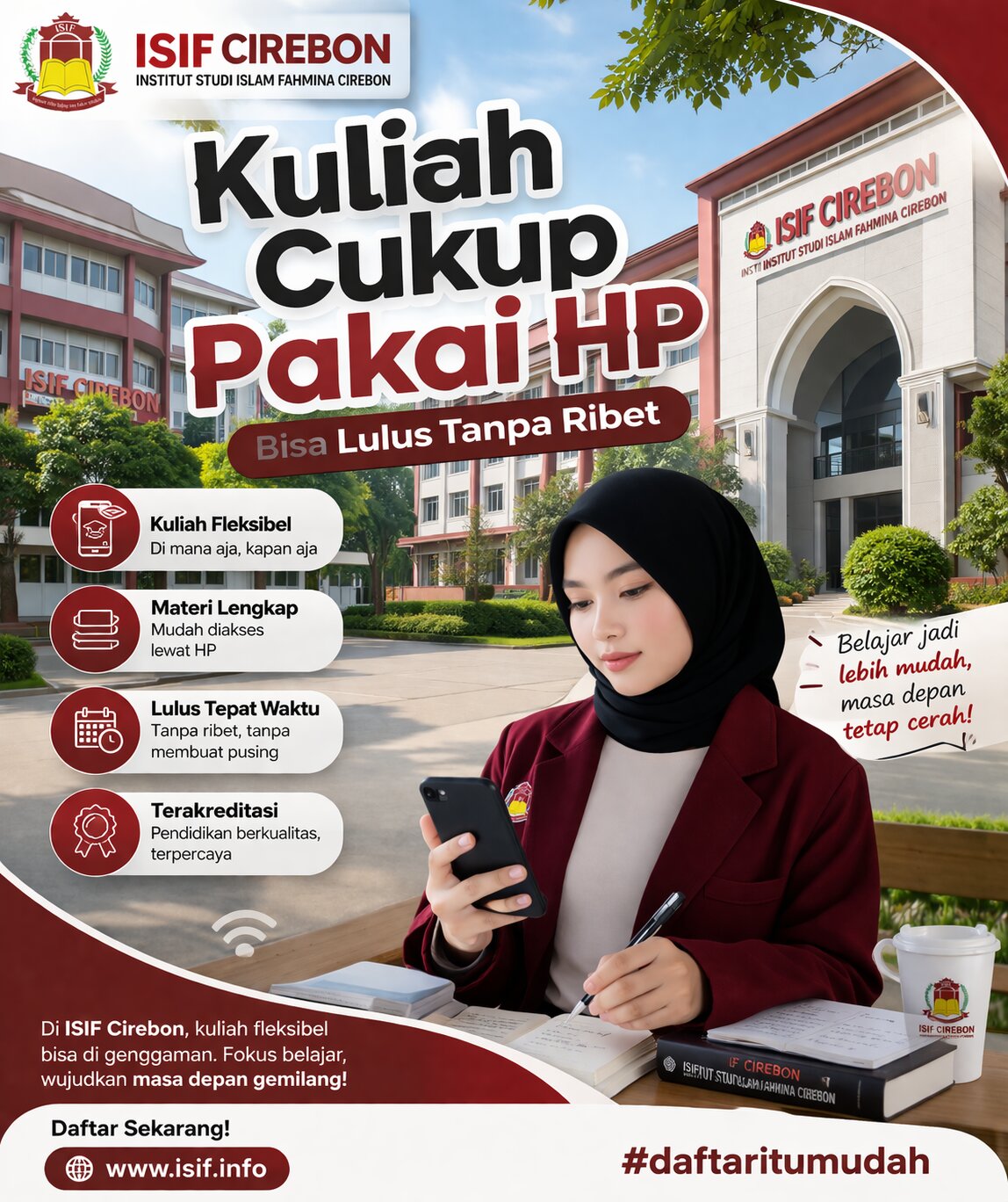 Kuliah Cukup Pakai HP Bisa Lulus Tanpa Ribet
