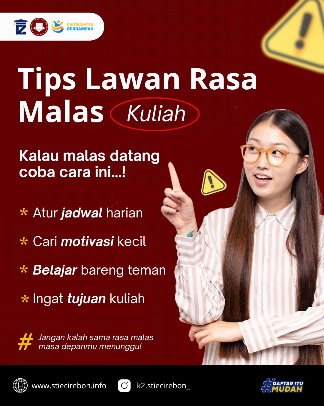 Tips Lawan Rasa Malas Kuliah
