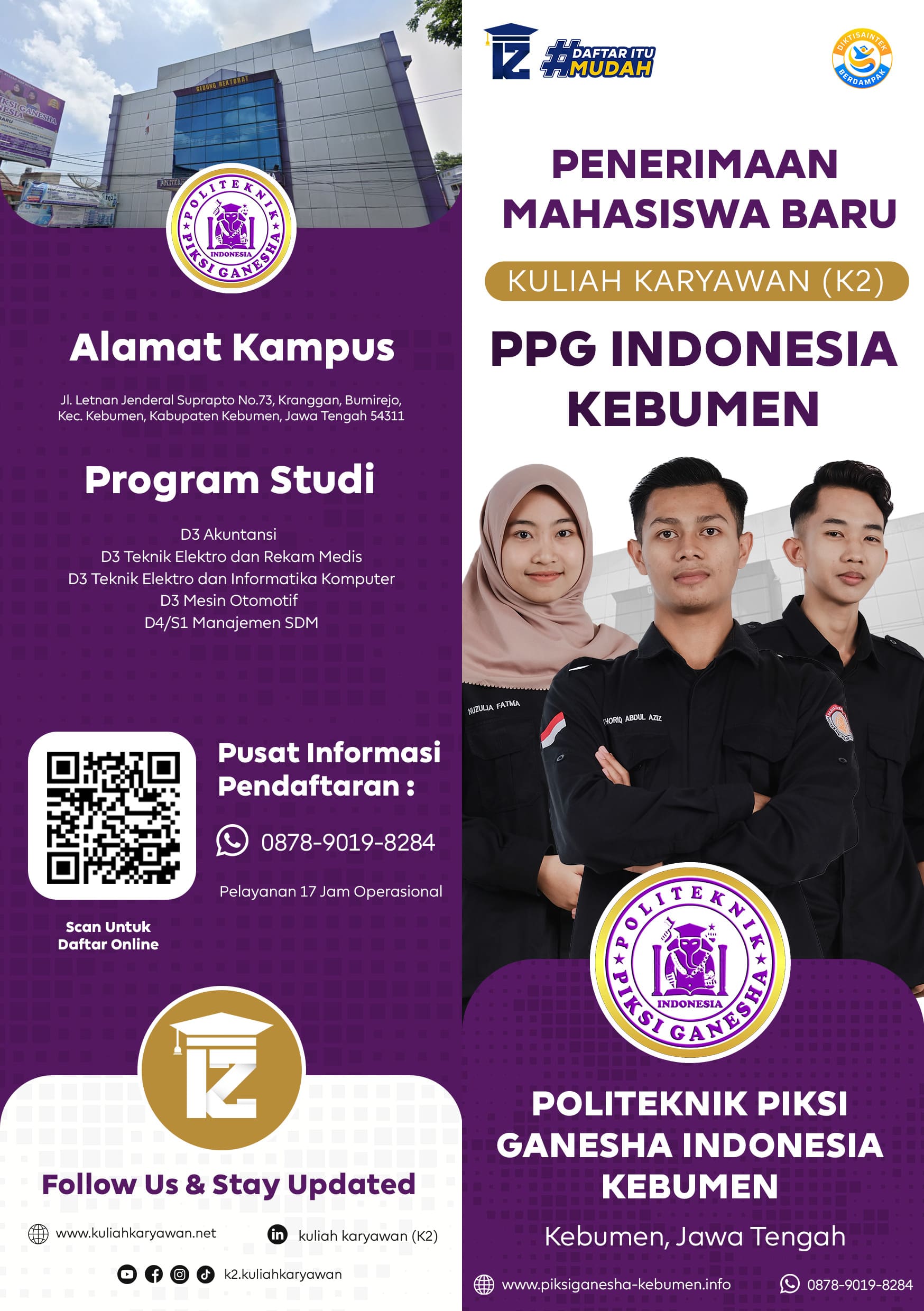 Prodi D3 Teknik Elektronika Politeknik Piksi Ganesha Kebumen