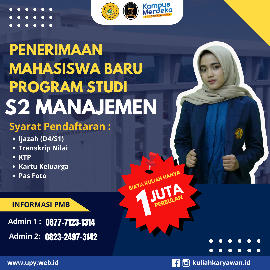 S2 Manajemen di Universitas PGRI Yogyakarta