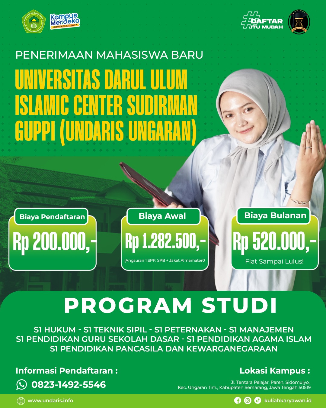Kuliah Murah UNDARIS Kampusnya