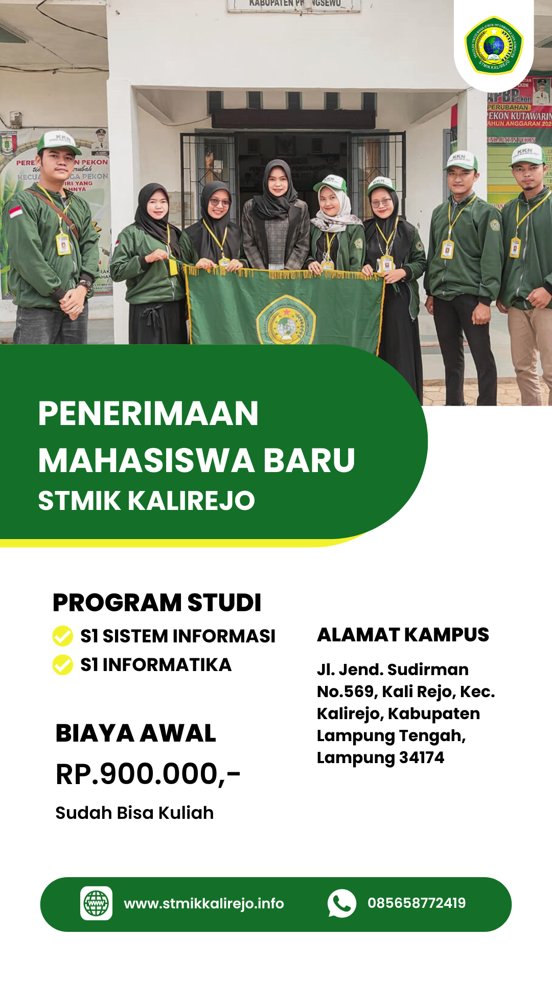 Biaya Kuliah Terjangkau Kampus STMIK Kalirejo Lampung Tengah