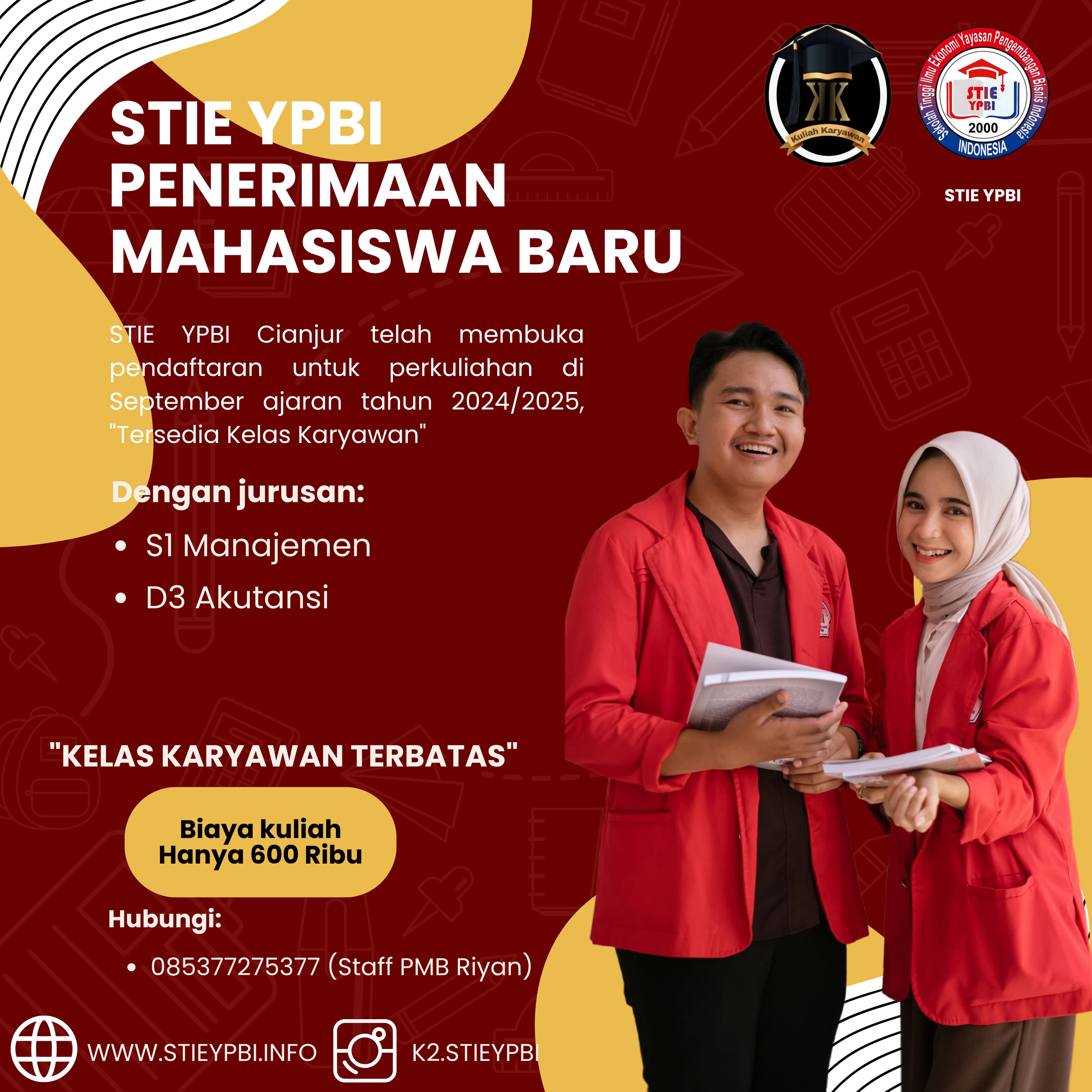 Penerimaan mahasiswa baru STIE YPBI Cianjur