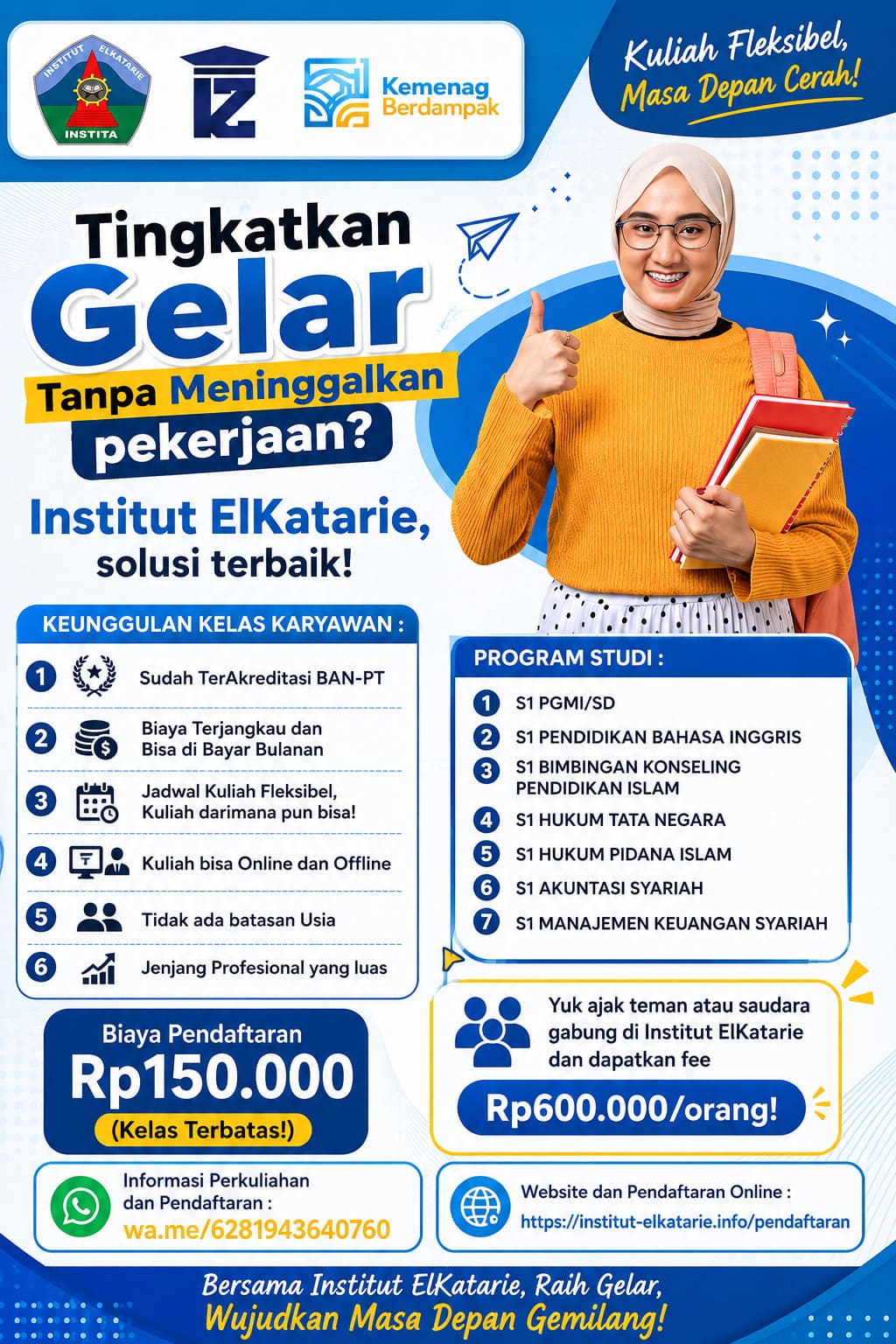 Kuliah Kelas Pekerja Biaya Murah di Institut ElKatarie