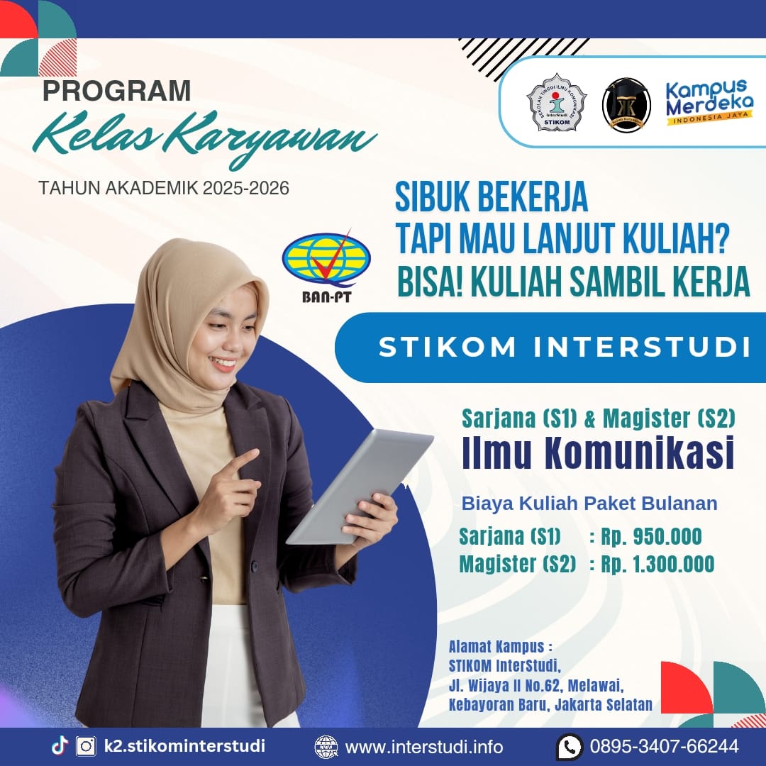 Daftar Kuliah Karyawan di STIKOM InterStudi