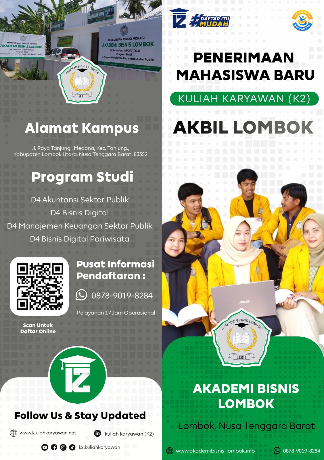 Jurusan Kuliah Kelas Karyawan di Akbil Lombok