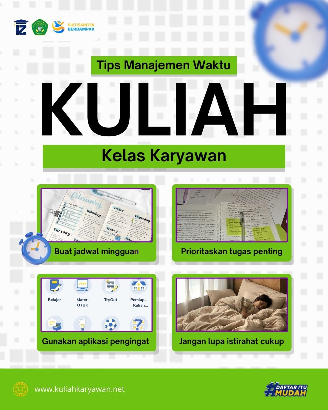 Tips Manajemen Waktu Kuliah Kelas Karyawan STAI Siliwangi Bandung
