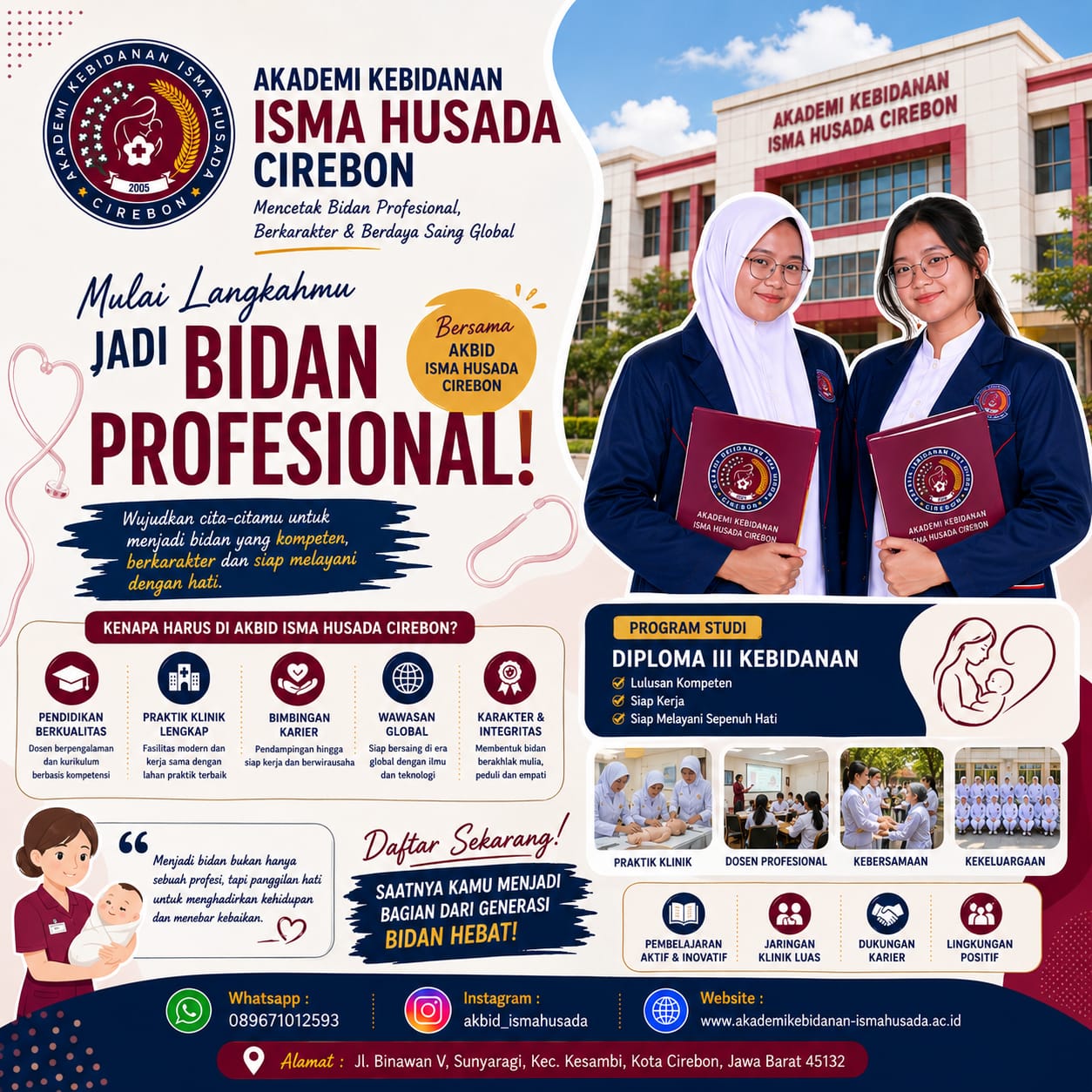 Kuliah Jurusan Bidan Di AKBID Isma Husada Cirebon