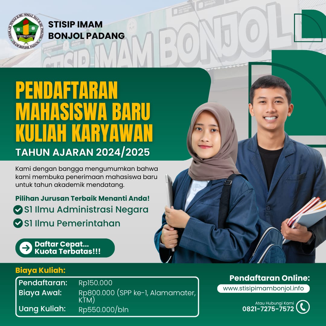Kampus Swasta Terbaik Hanya Di STISIP Imam Bonjol Padang