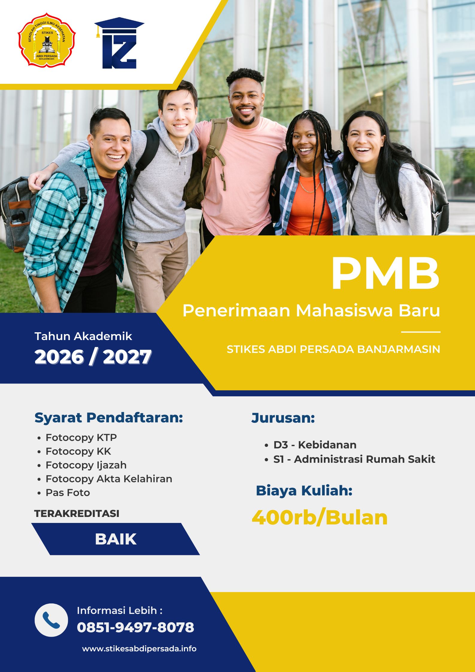 Kuliah S1 - Administrasi Rumah Sakit di Banjarmasin