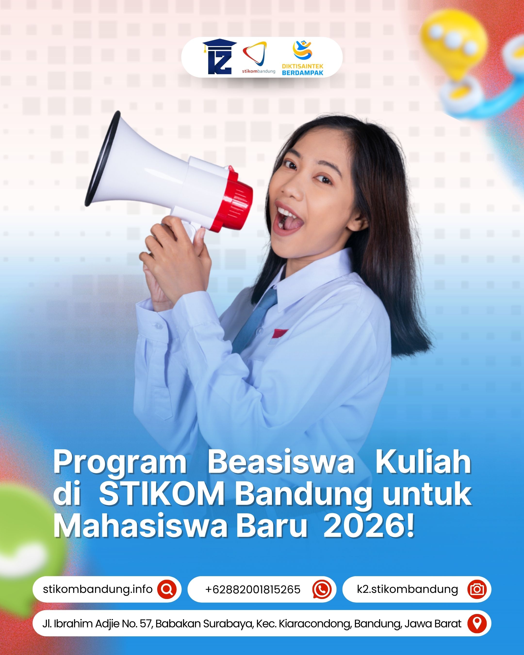 Program Beasiswa STIKOM Bandung Untuk Mahasiswa Baru 2026