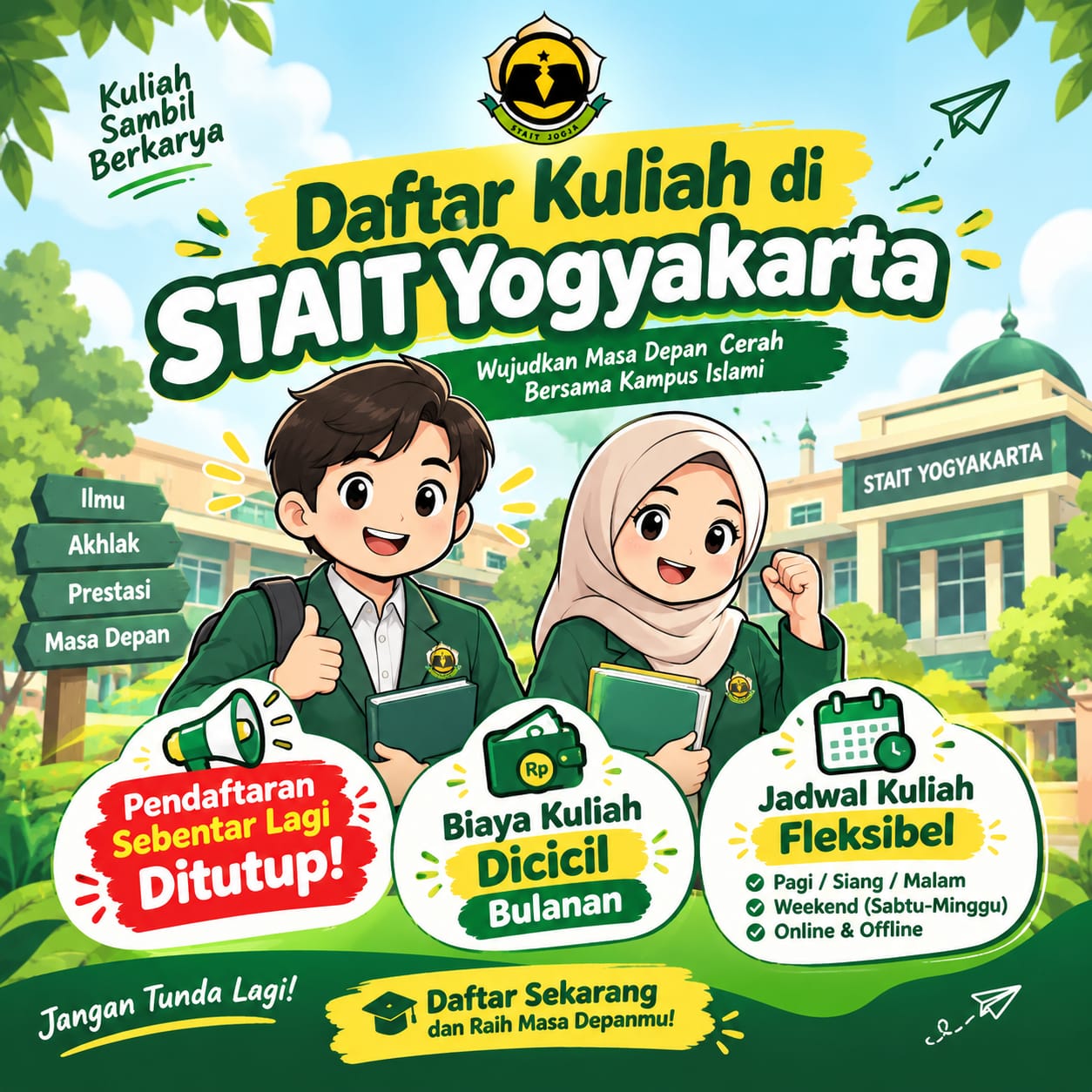 Mau Kuliah Kendala Biaya, STAIT Yogyakarta Solusinya