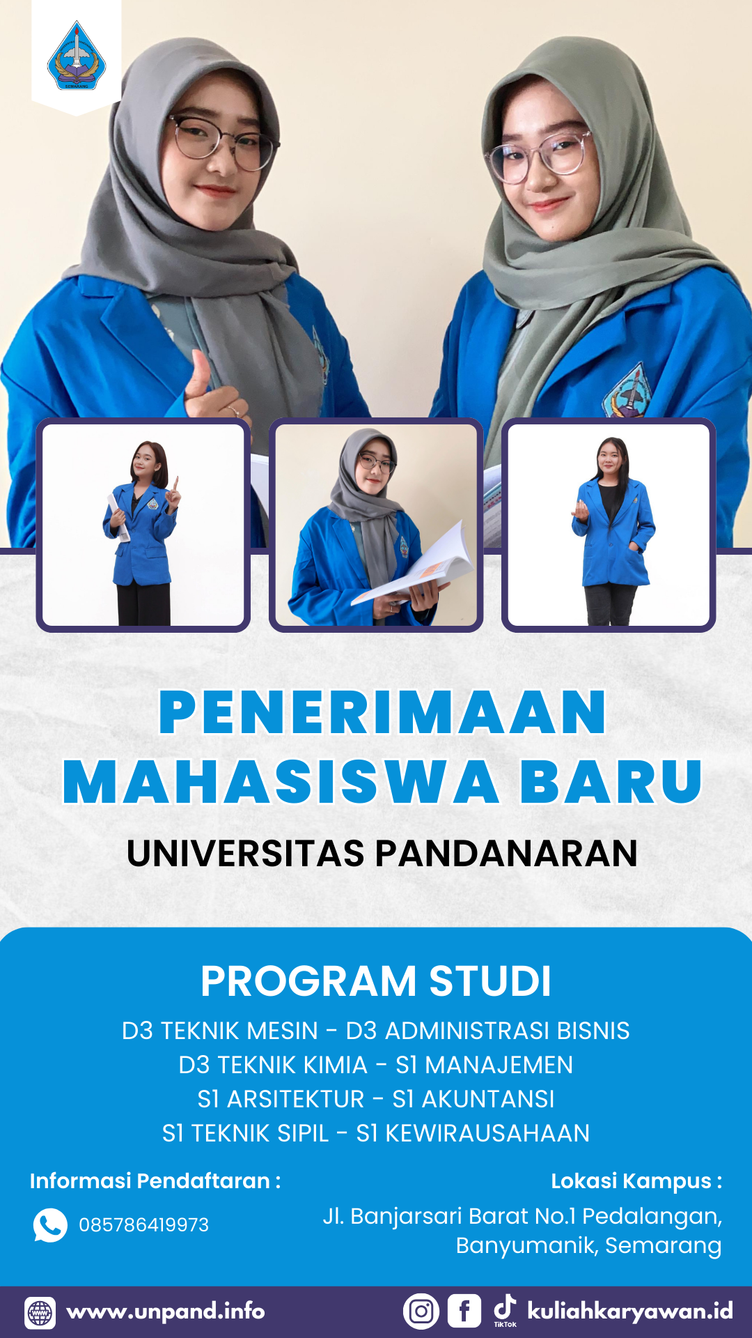 Penerimaan Mahasiswa Baru Universitas Pandanaran