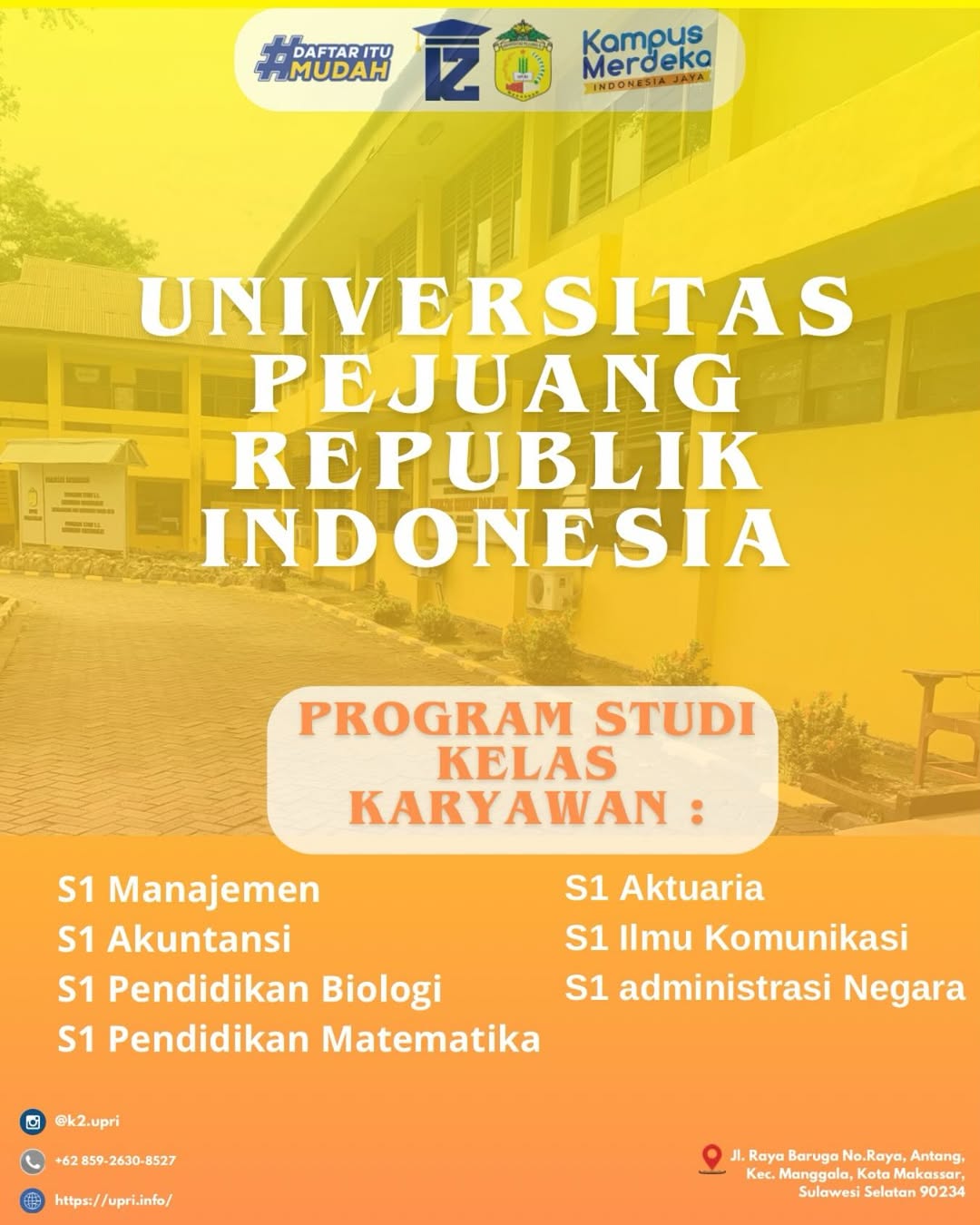 Kelas Weekend Universitas Pejuang Republik Indonesia Solusi Cerdas untuk Pekerja dan Profesional Mud