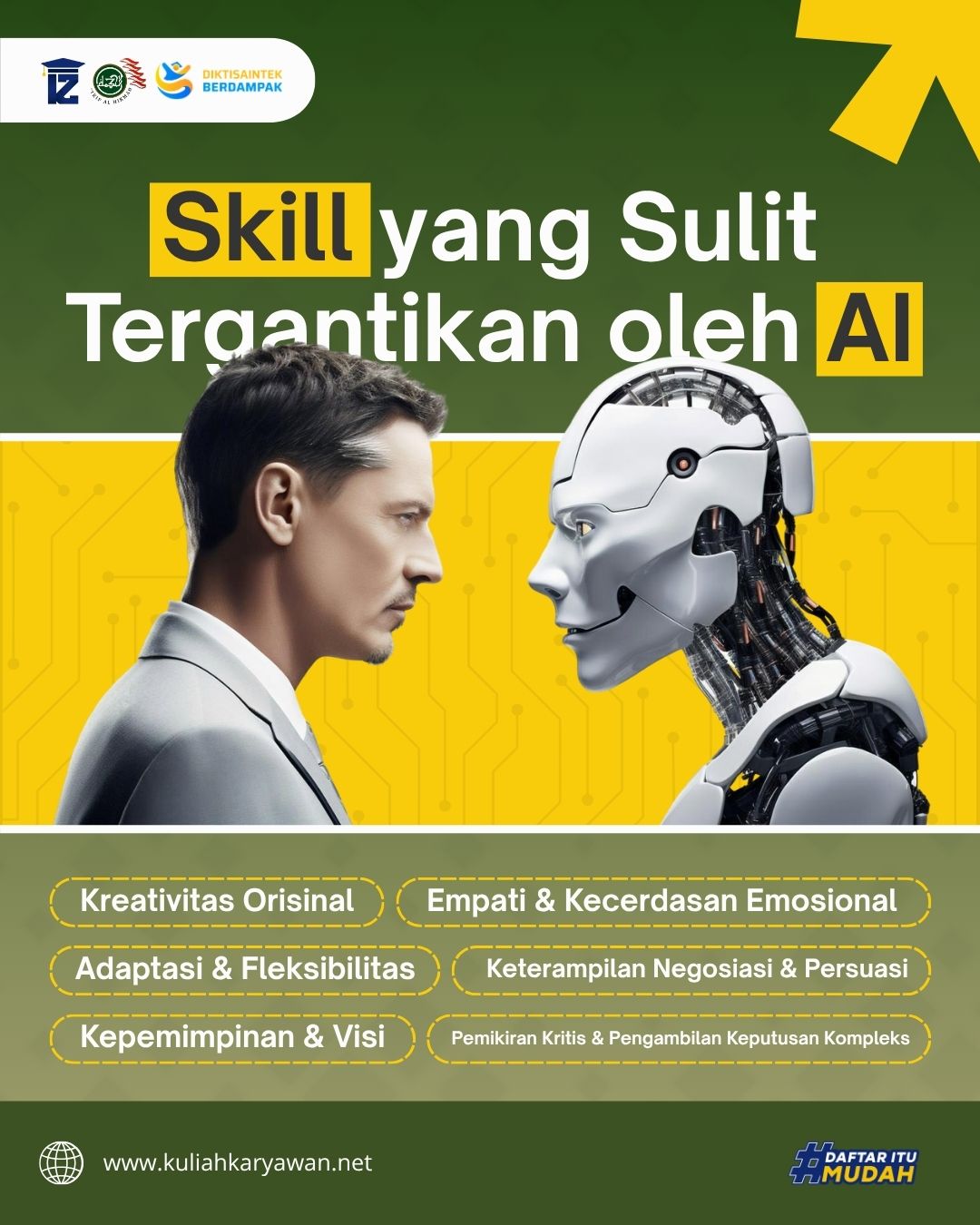 Asah Skill Tak Tergantikan Oleh AI Dengan Kuliah S1 Online Biaya Murah Di STKIP Al-Hikmah Surabaya