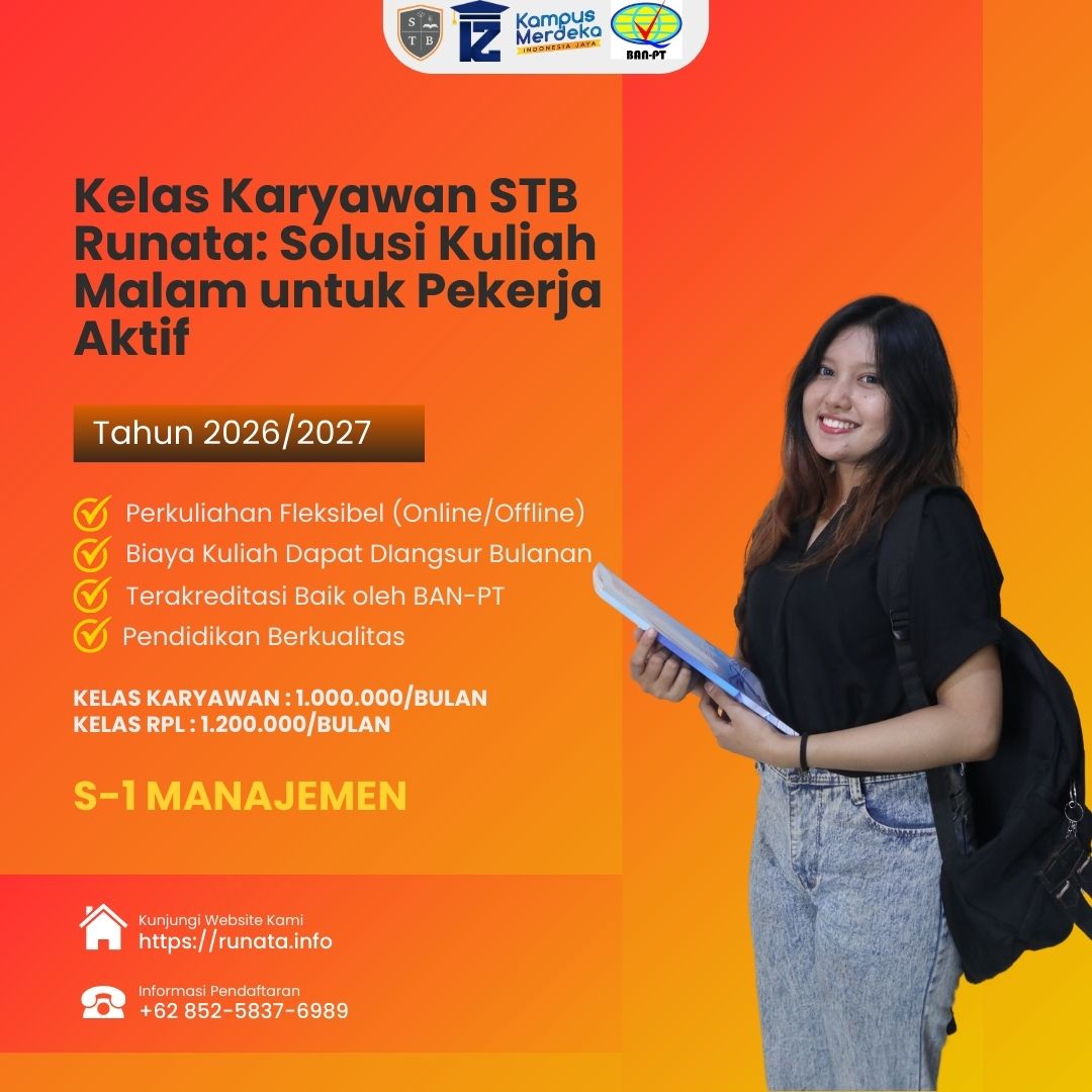 Jalur Pendaftaran Sekolah Tinggi Bisnis Runata