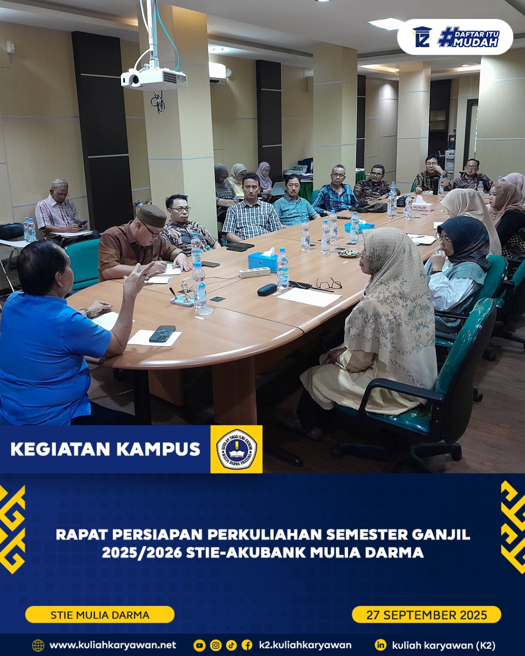 Rapat Dosen STIE-AKUBANK Mulia Darma Pratama Palembang