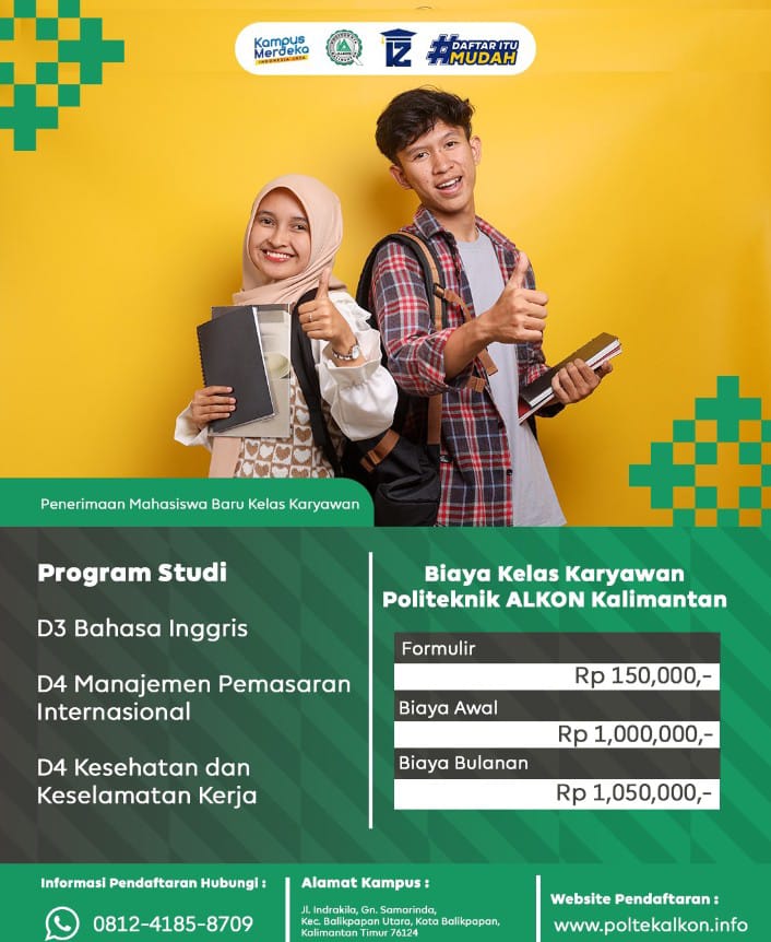 5 Kelebihan Kuliah di Politeknik Alkon Balikpapan Kalimantan Keren Banget Dan Memiliki Peluang Prosp