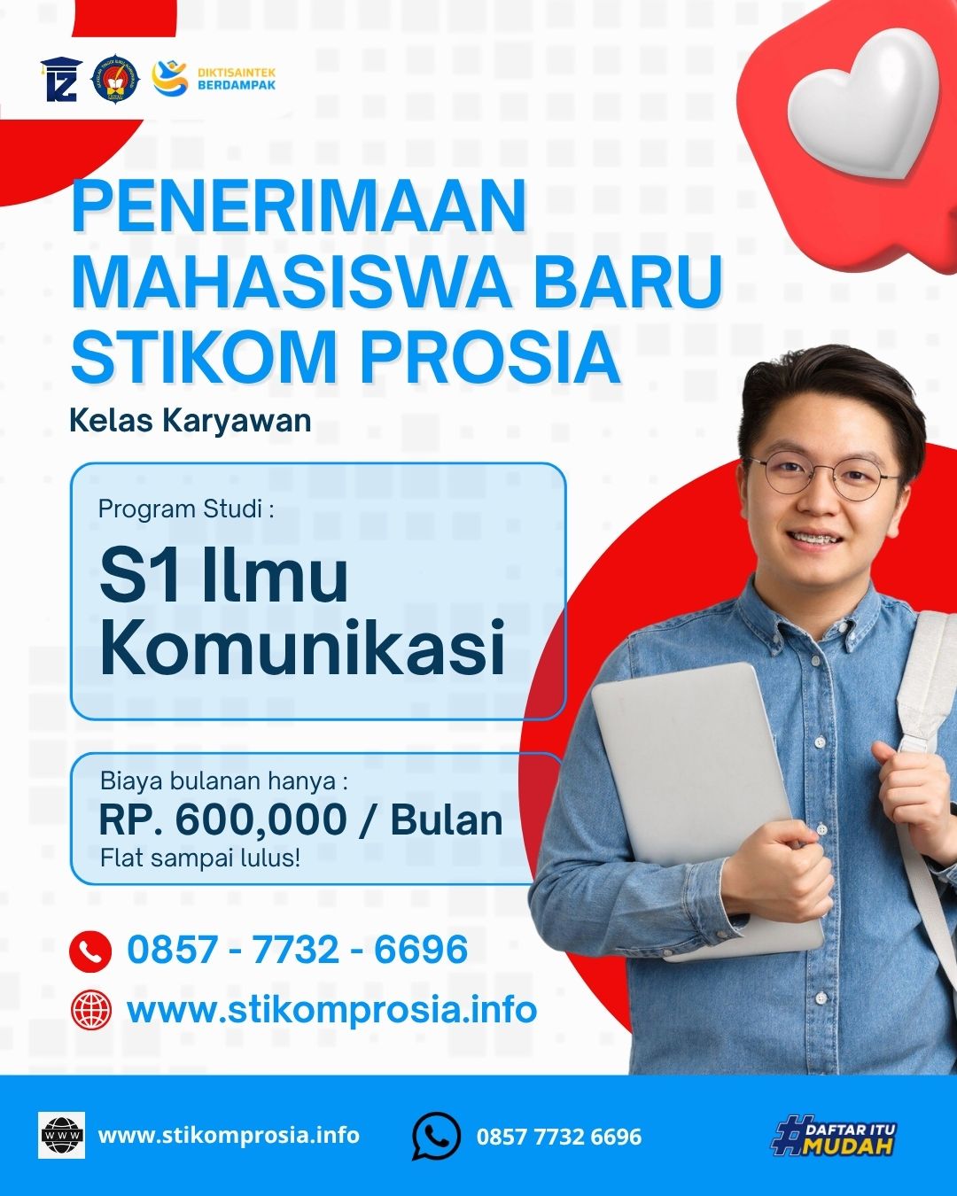 Kelas Karyawan STIKOM PROSIA S1 Ilmu Komunikasi