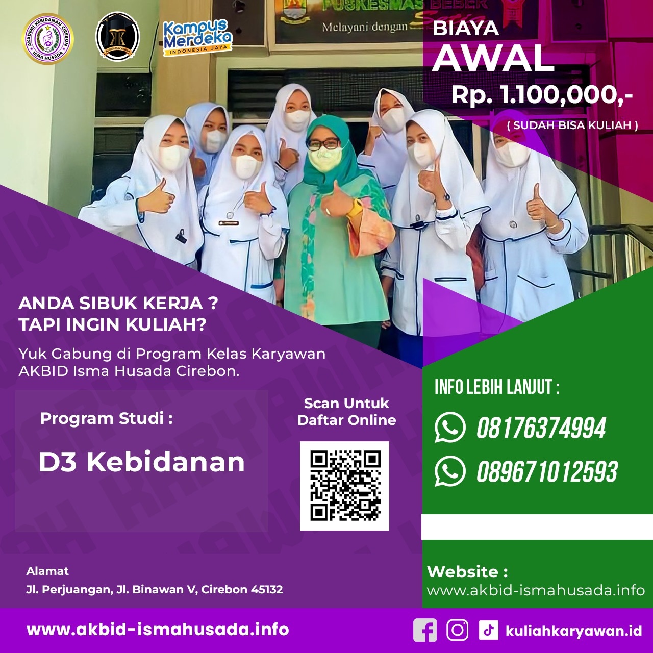 Kuliah Karyawan Jurusan Kebidanan di Cirebon