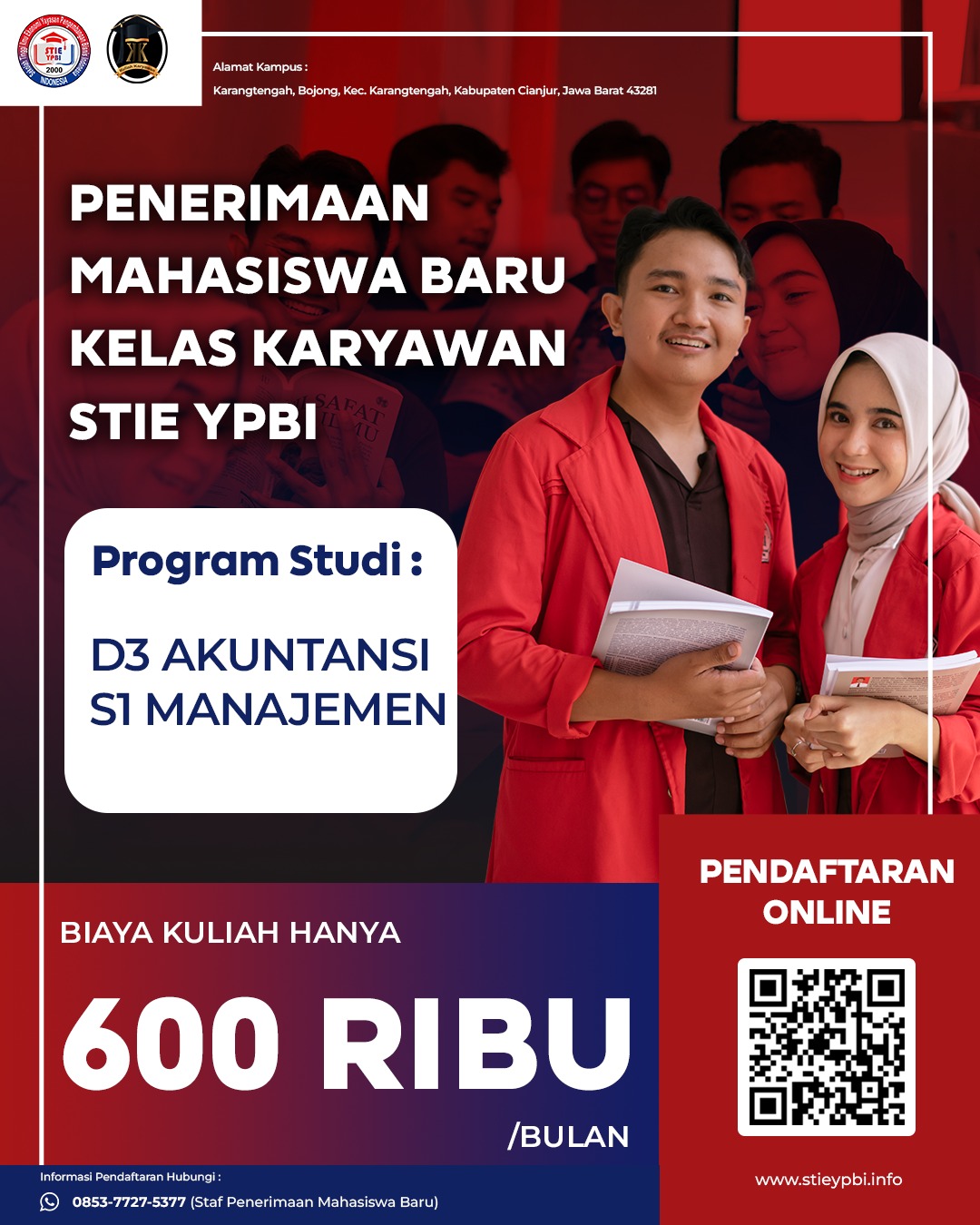 Biaya kuliah murah di STIE YPBI K2 Cianjur