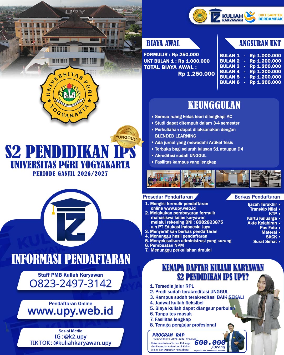 Rekomendasi Kuliah Karyawan S2 1 Tahun di UPY