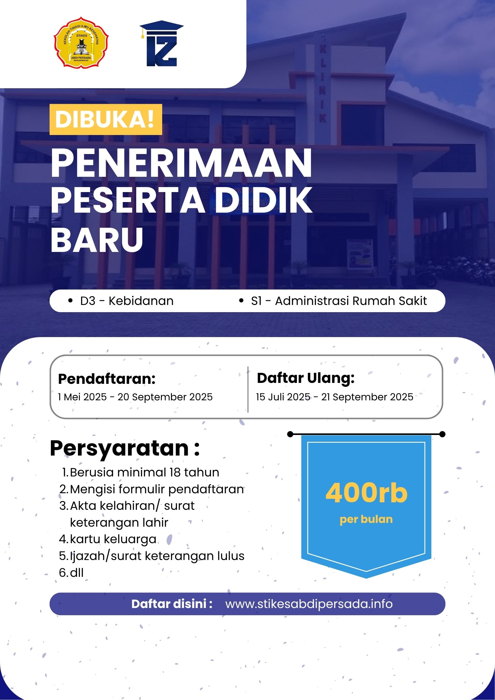 Daftar Kuliah Kebidanan di STIKES Abdi Persada Banjarmasin