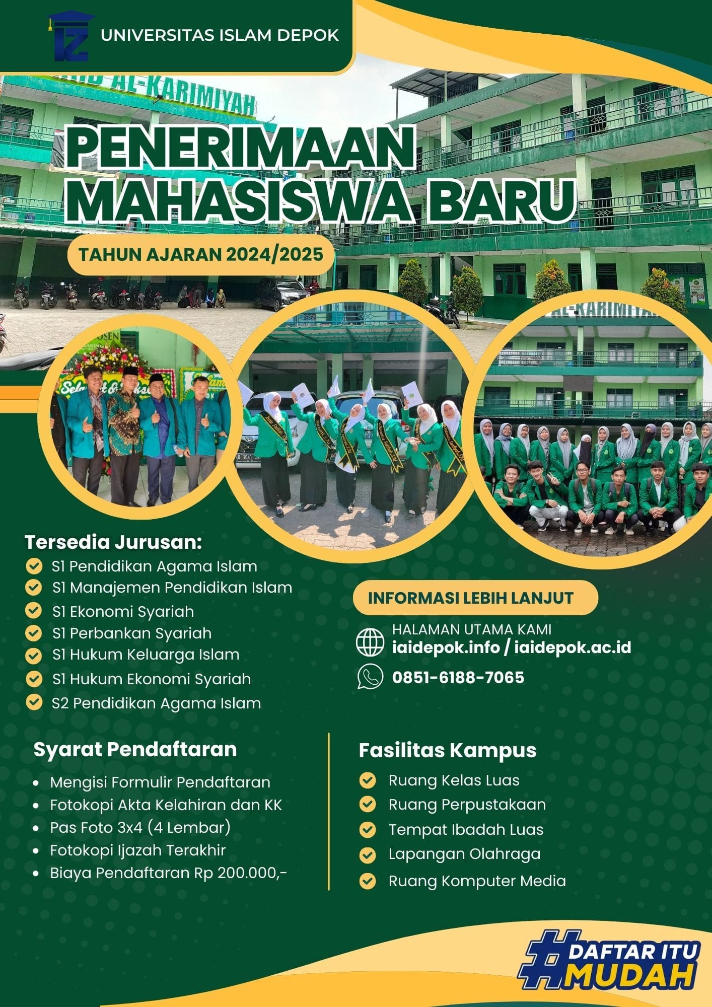Info Pendaftaran Kuliah Jurusan Perbankan Syariah dan Ekonomi Syariah di UID 