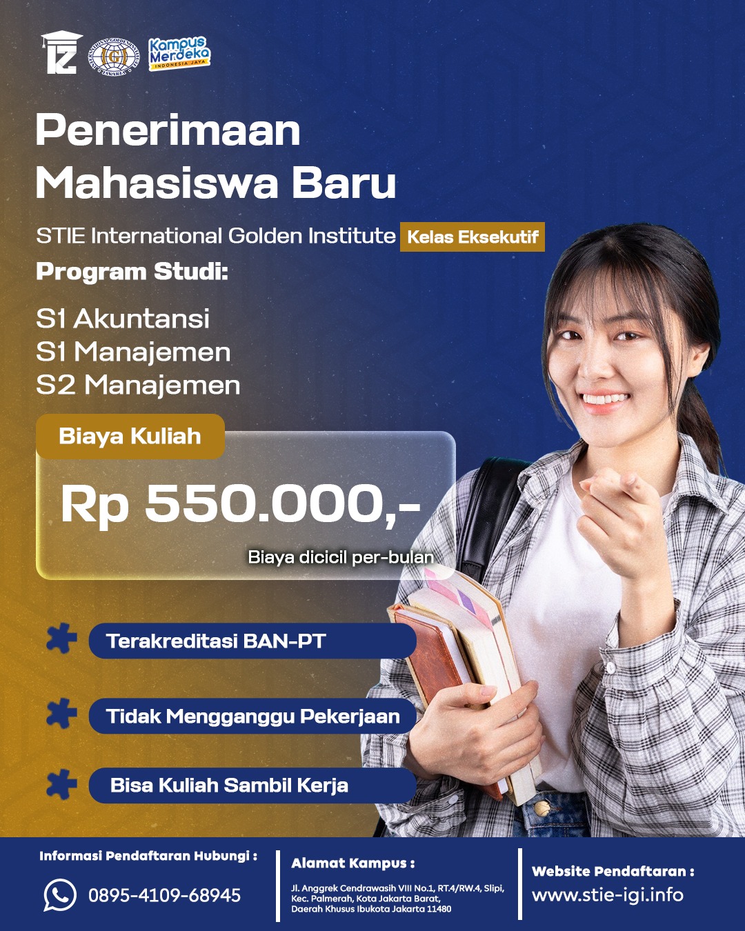 Penerimaan Mahasiswa Baru S1 Manajemen Di Kampus STIE IGI