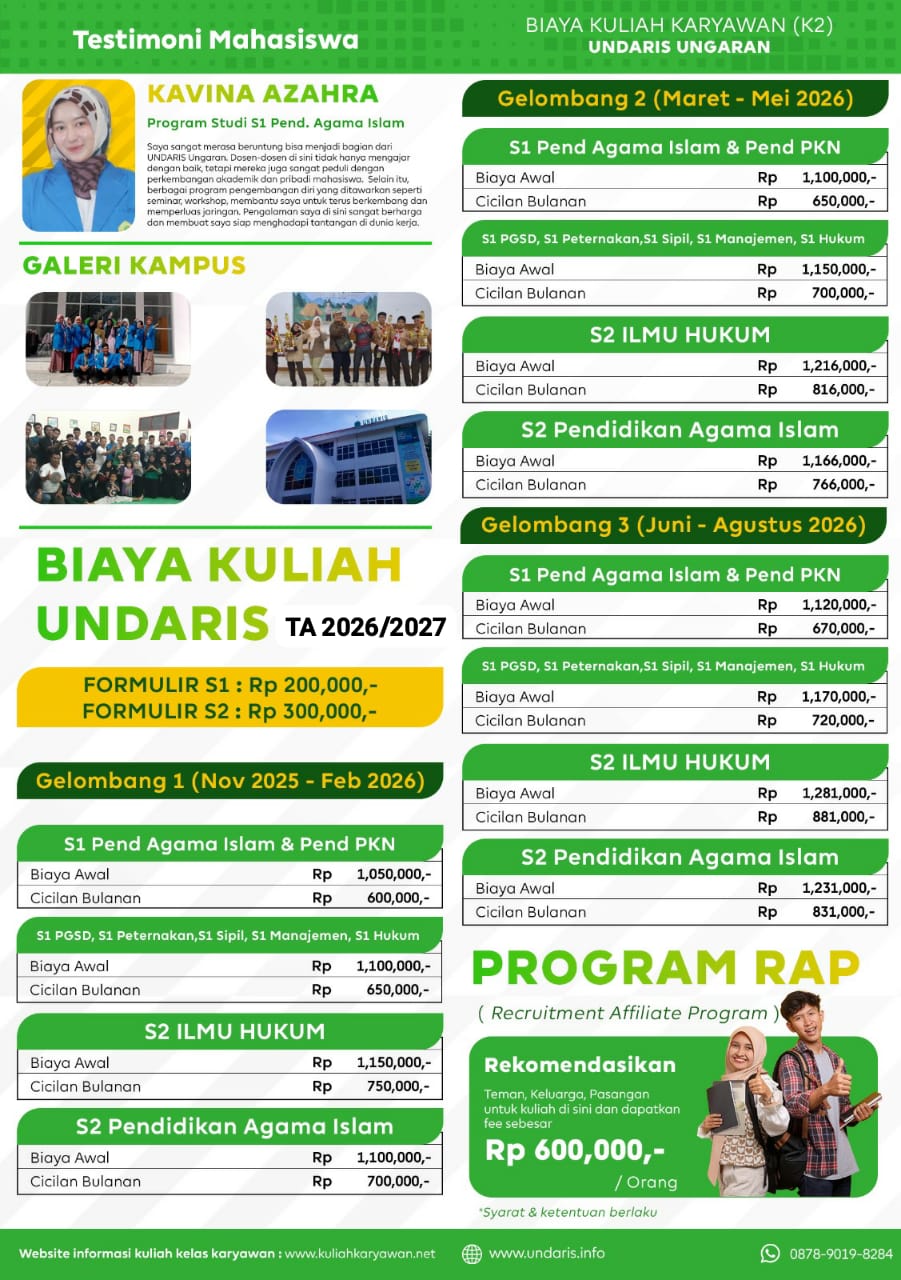 PMB UNDARIS Gelombang Akhir