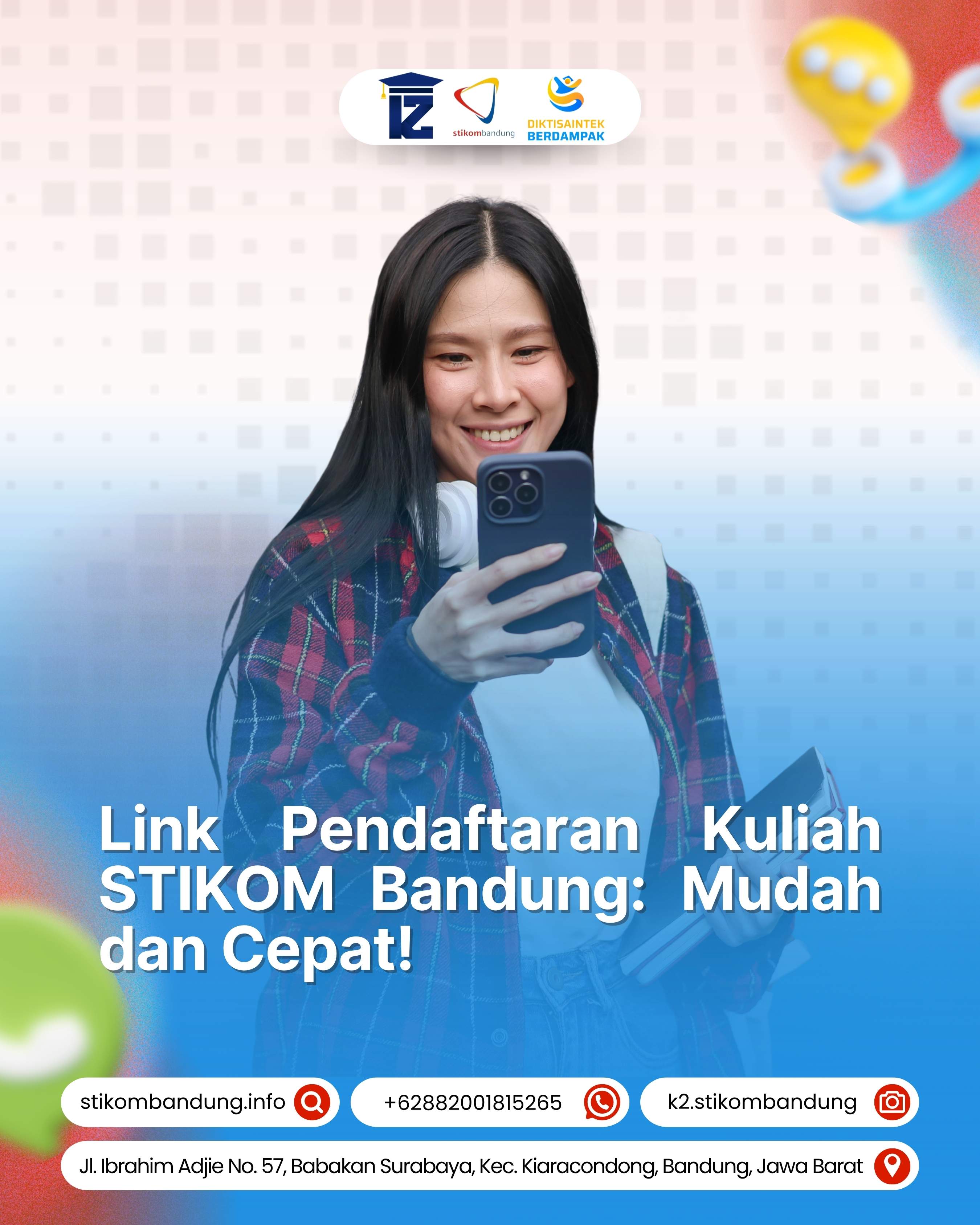 Link Pendaftaran Kuliah STIKOM Bandung Mudah dan Cepat