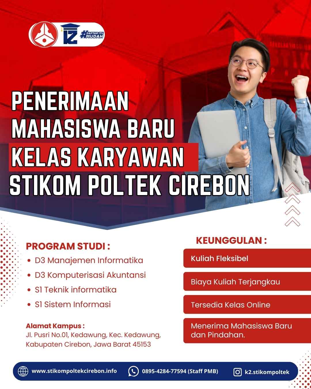 Kuliah fleksibel di kampus STIKOM Poltek Cirebon