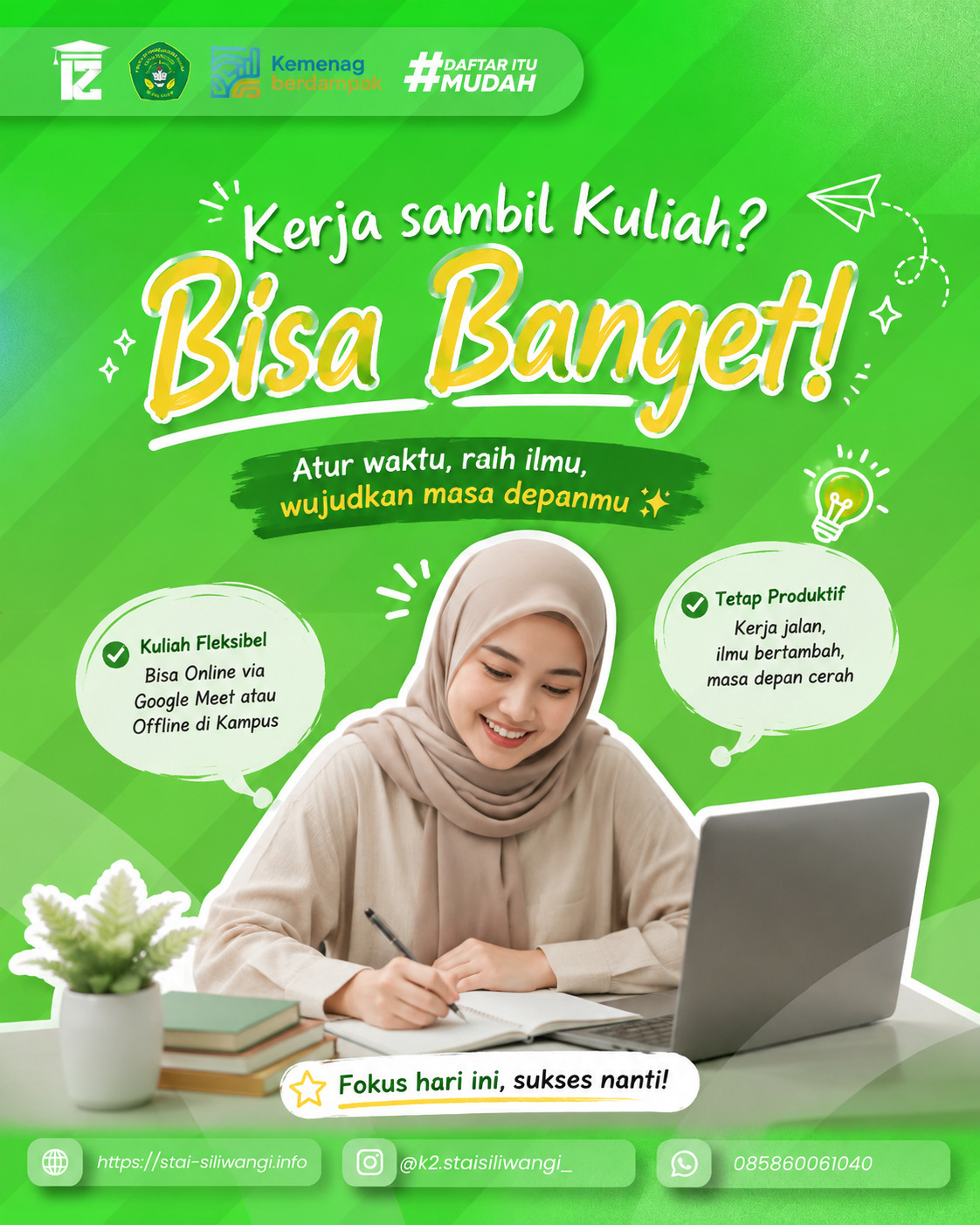 Kuliah Kelas Karyawan di Bandung Tetap Bisa Fokus Kerja