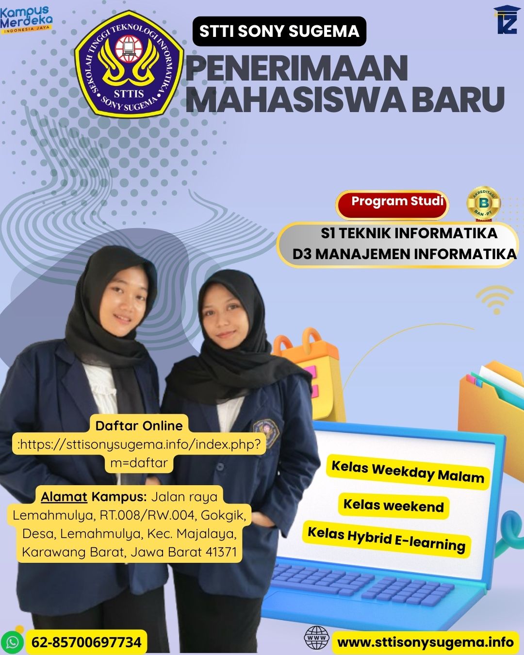 Daftar Online STTI Sony Sugema Karawang