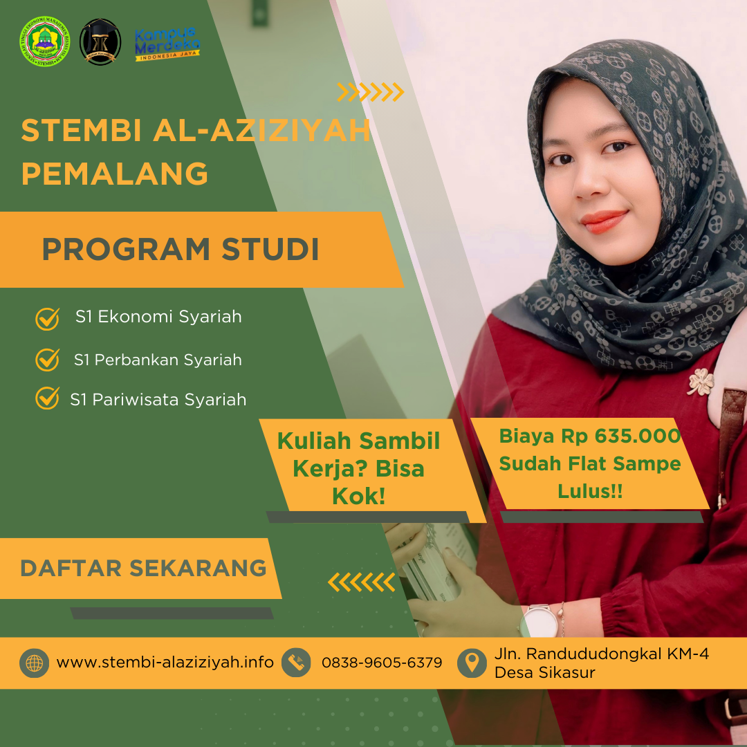 Jurusan di Sekolah Tinggi Ekonomi Manajemen Bisnis Islam (Stembi) Al Aziziyah Pemalang