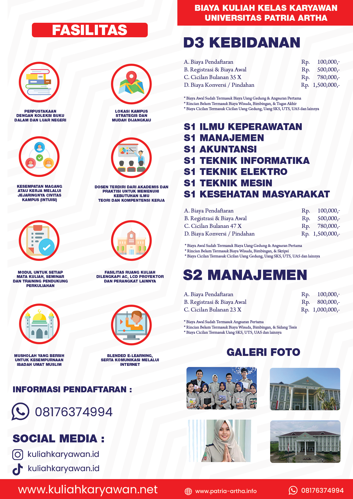 Pendaftaran Online Mahasiswa Baru di Universitas Patria Artha
