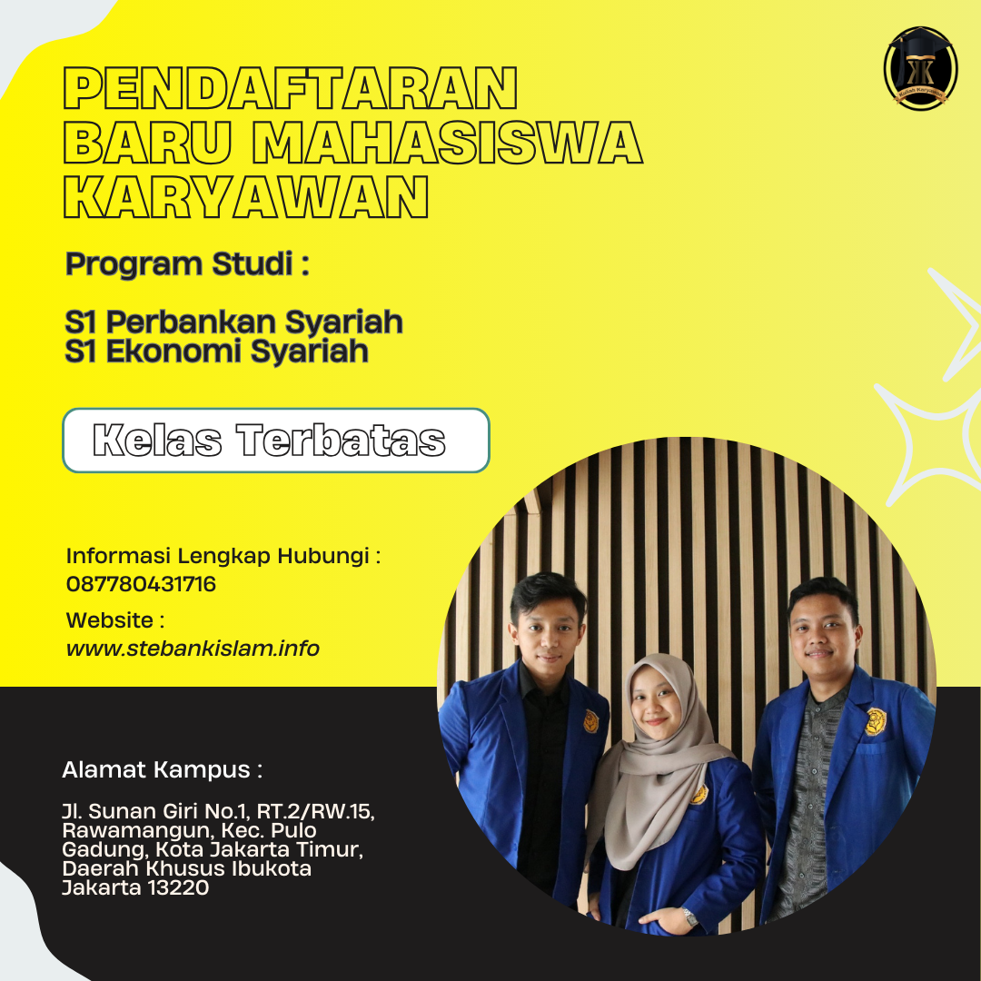 Penerimaan Mahasiswa Tahun Ajaran Ganjil Kampus STEBank Islam 