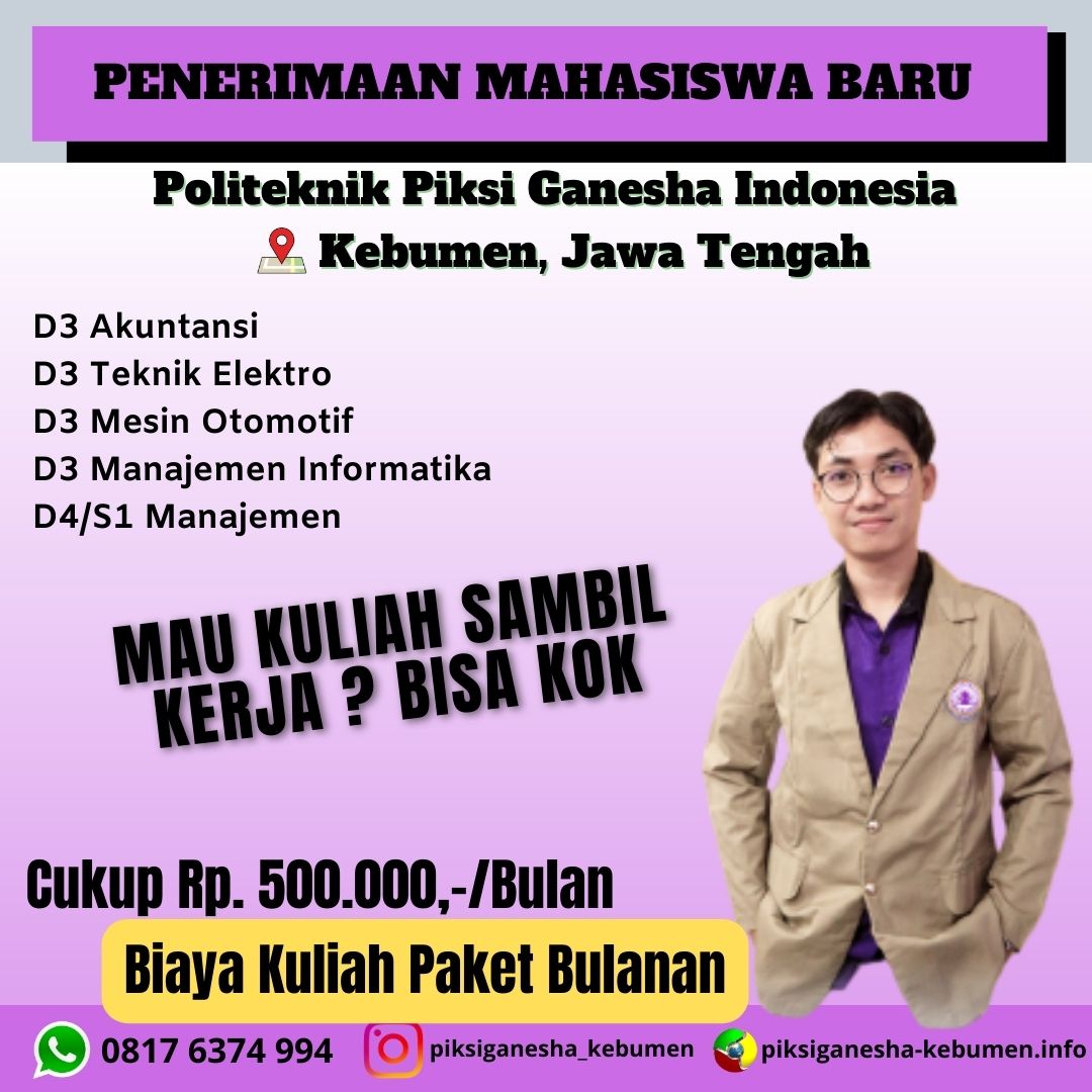 Kuliah Kelas Karyawan dan Elearning satu - satunya Dikebumen
