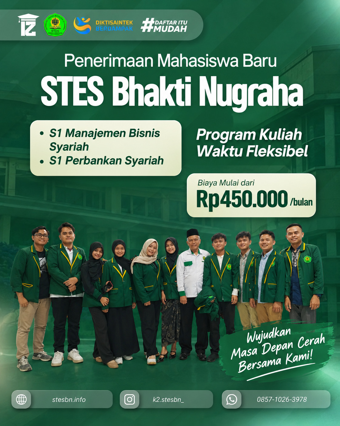 Pendaftaran Semester Genap Jurusan S1 Manajemen Bisnis Syariah di Tangerang