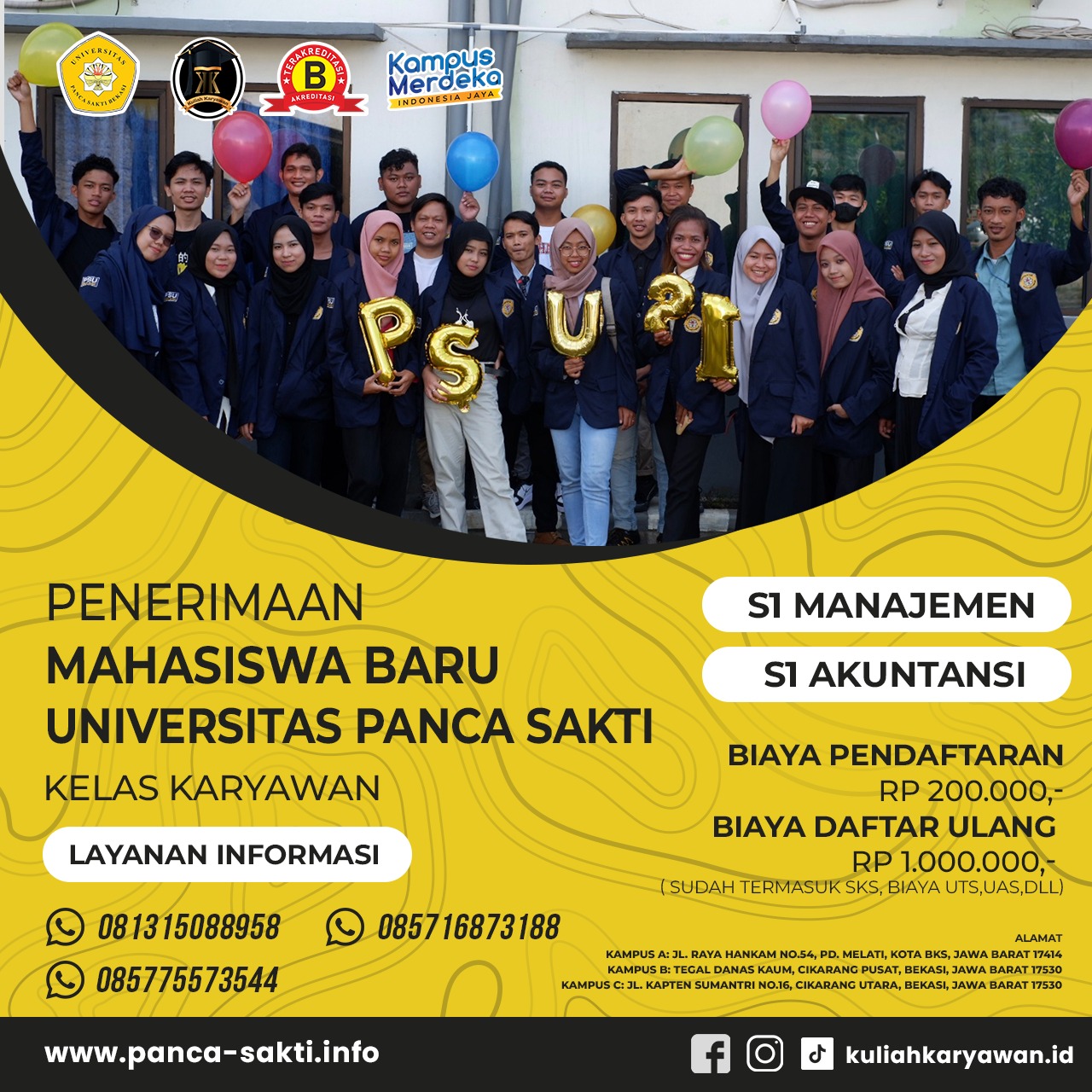 Kelas Karyawan Fakultas Ekonomi Daerah Pondok Gede