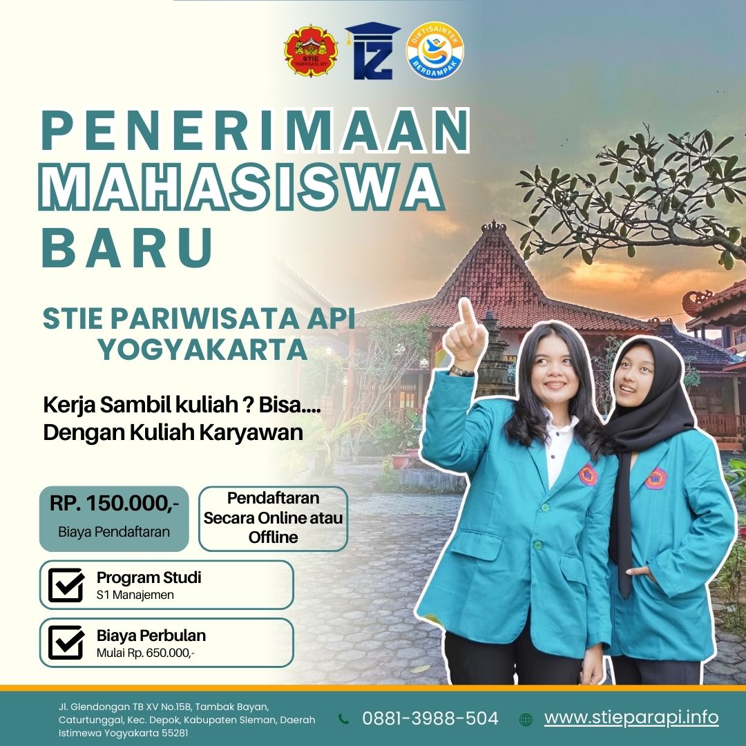 Kuliah Online di STIE Pariwisata API Yogyakarta