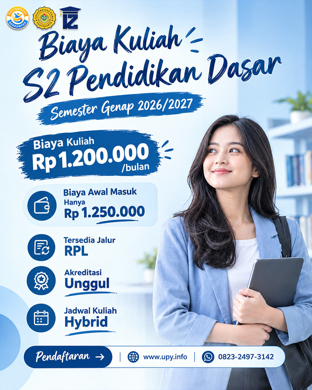 Biaya Kuliah S2 Pendidikan Dasar Semester Genap Univeristas PGRI Yogyakarta