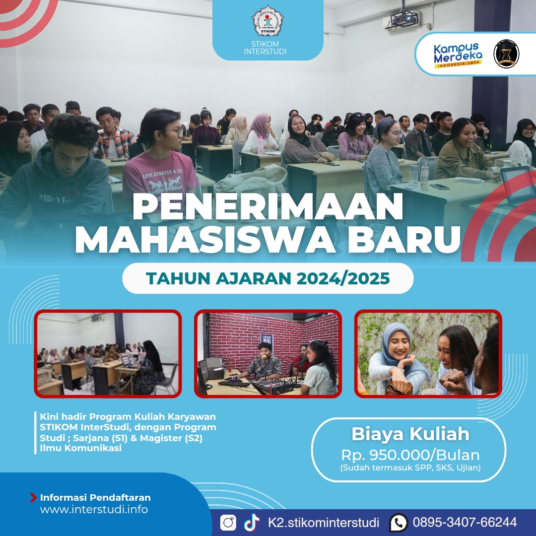 Kelas Sabtu Fleksibel Sekolah Tinggi Ilmu Komunikasi InterStudi