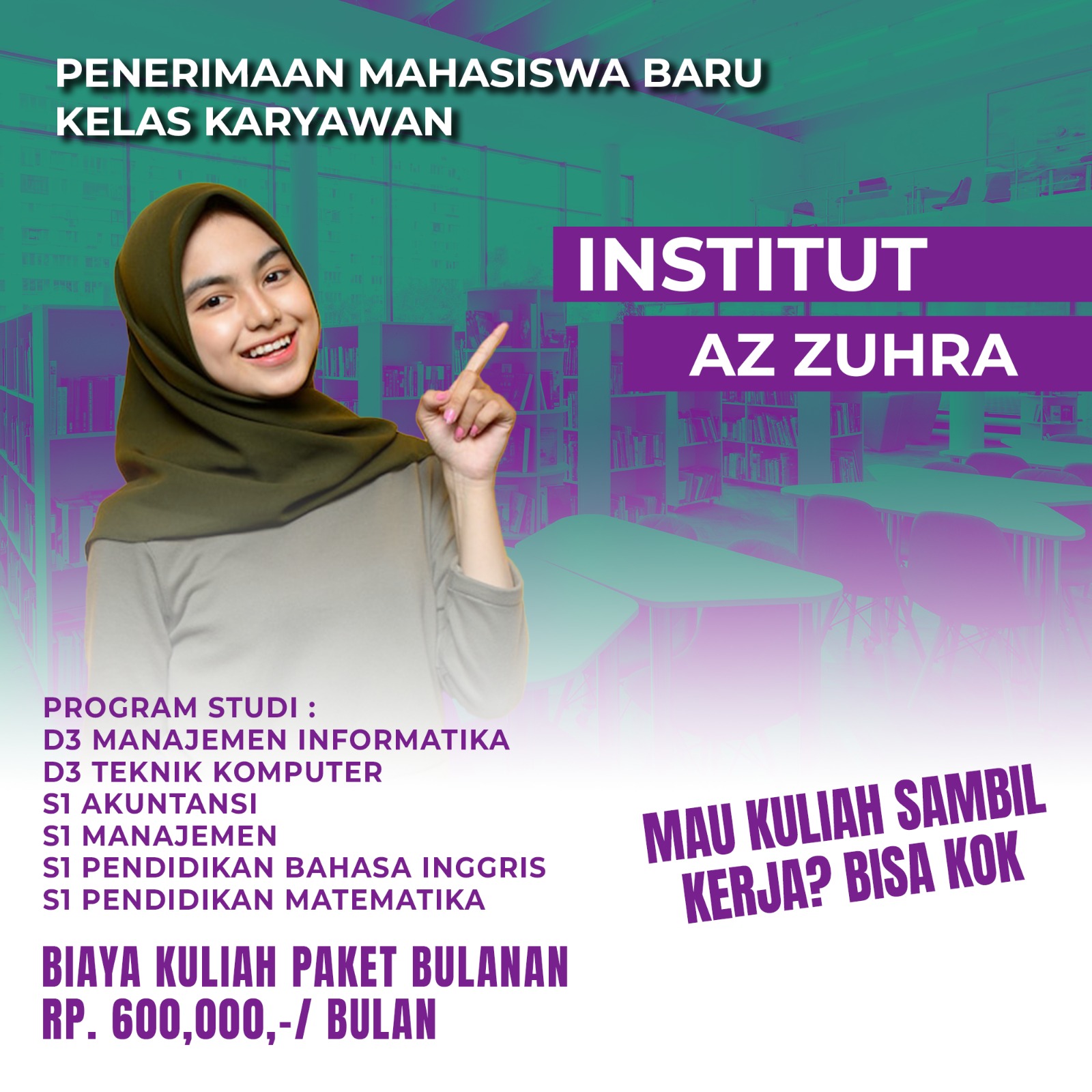 Informasi Pendaftaran Mahasiswa Baru Institut Az Zuhra Pekanbaru
