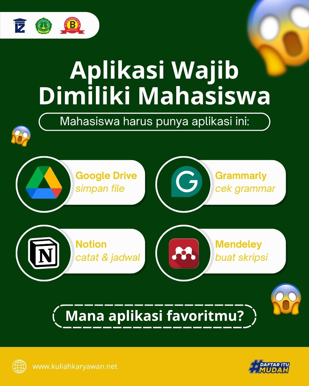 Aplikasi Terbaik untuk Mahasiswa 2026 :: Kuliah Karyawan