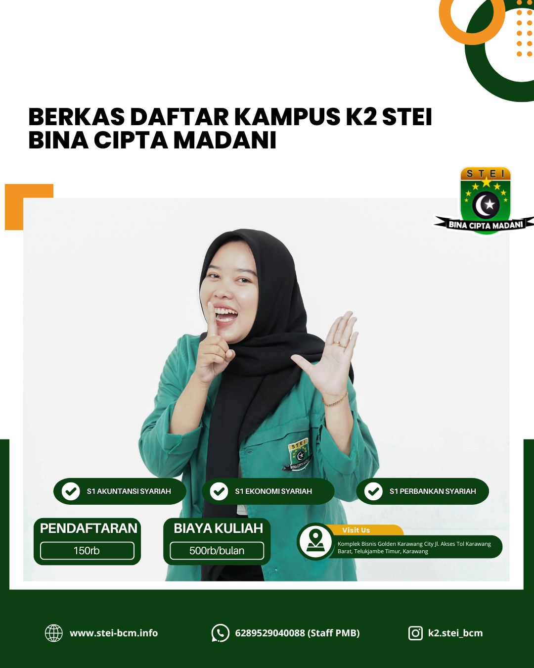 Berkas daftar kampus K2 STEI Bina Cipta Madani 
